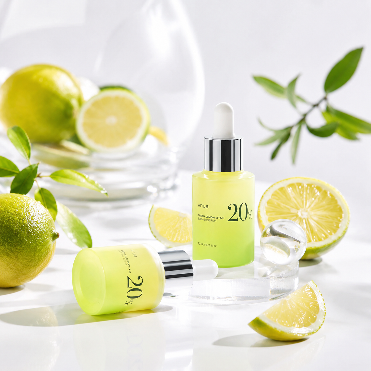 Anua Green Lemon Vita C Blemish Serum 20ml – Buy 1 Get 1 Free Bundle