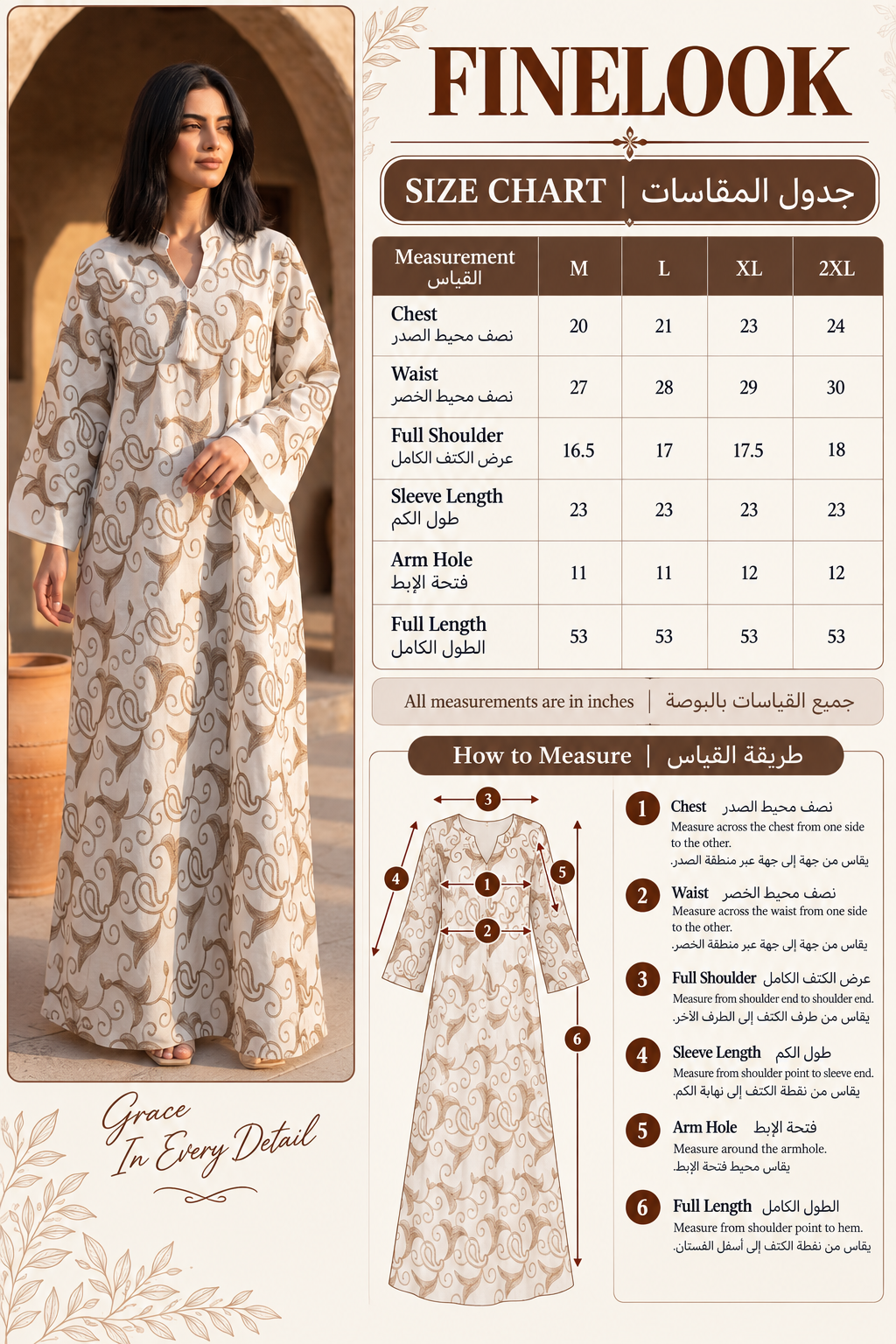 Elegant Embroidered White & Gold Kaftan Dress | Luxury Long-Sleeve Maxi with V-Neck Tassels