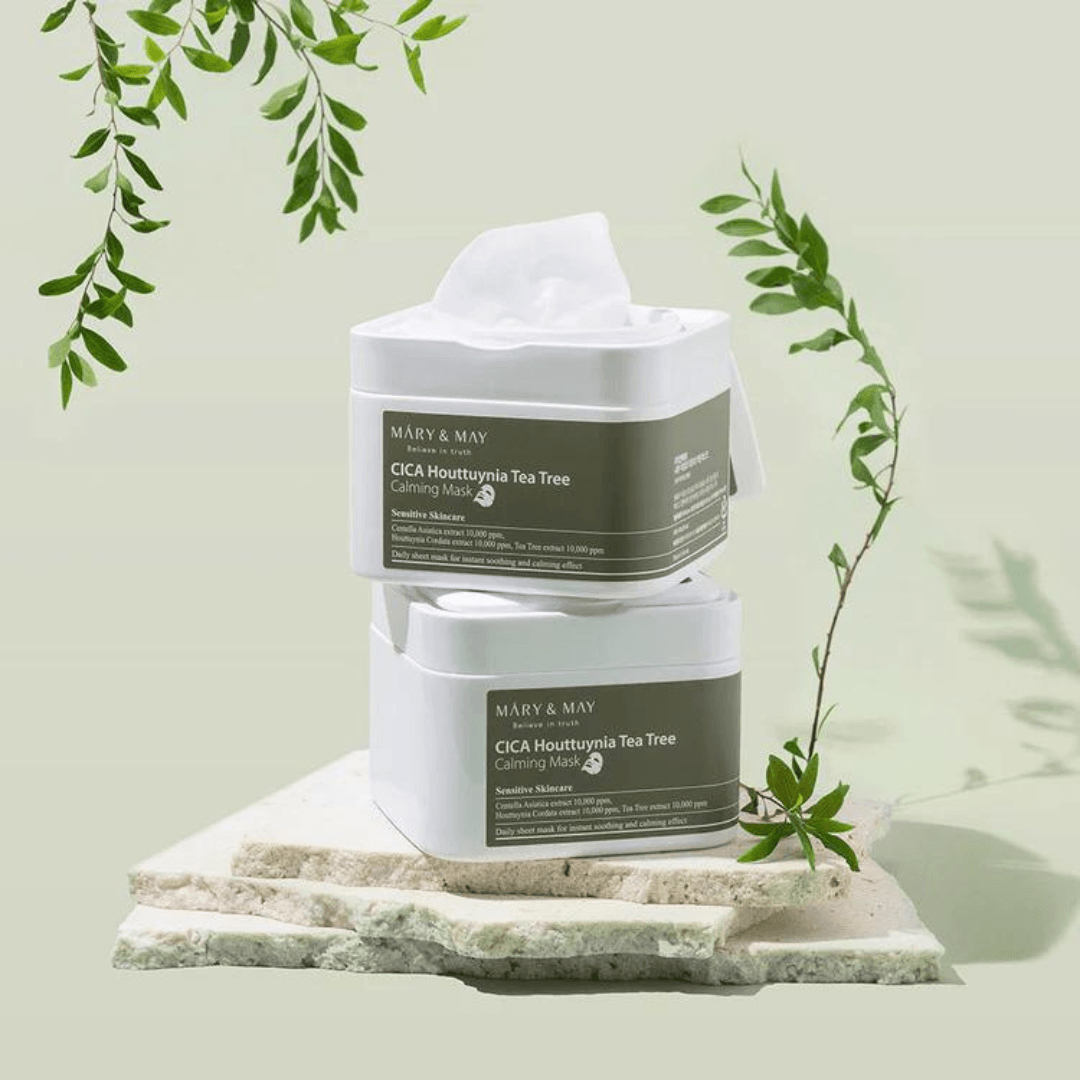 Cica Houttuynia Tea Tree Calming Mask - 30 sheets - FineLook