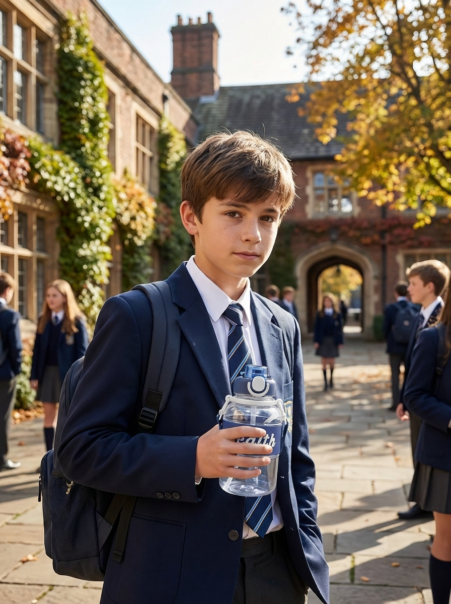 Large Water Bottle with Straw & Strap | Leakproof Sports Bottle – Fine Look