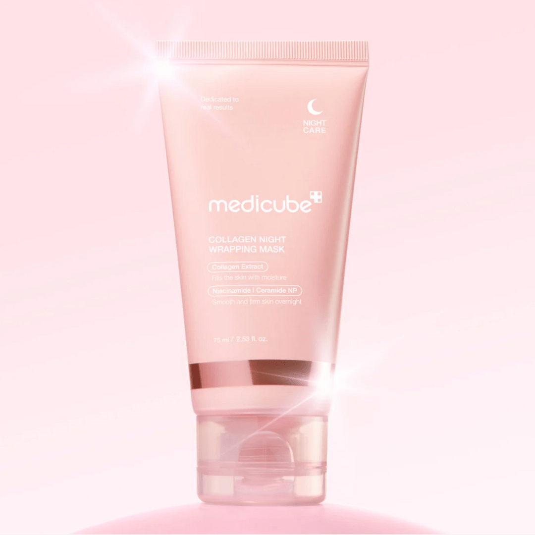 NATIONAL DAY OFFER - MEDICUBE 3 PIECE SET - Glow Booster Serum, Sun Cream and Night Wrapping Mask