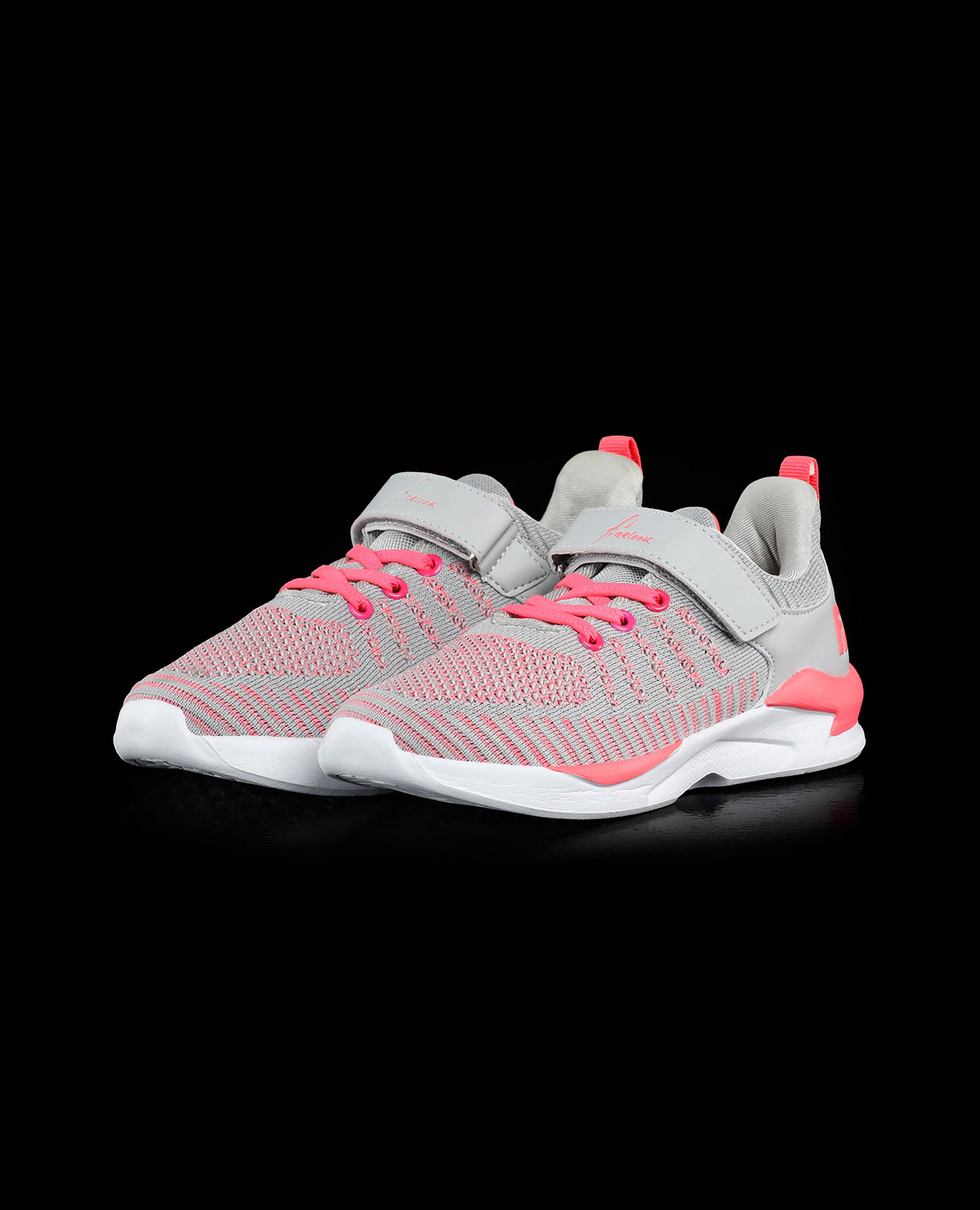 Comforfable Kids Sneakers Finelook Dark Pink color- Breathable and Stylish front picture