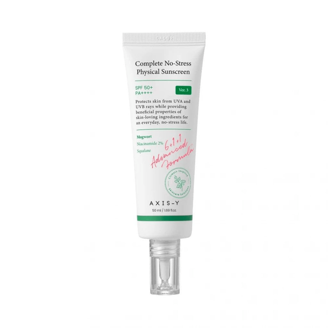 AXIS-Y Complete No-Stress Physical Sunscreen & Vegan Collagen Eye Serum 2-Piece Set – Saudi National Day Offer