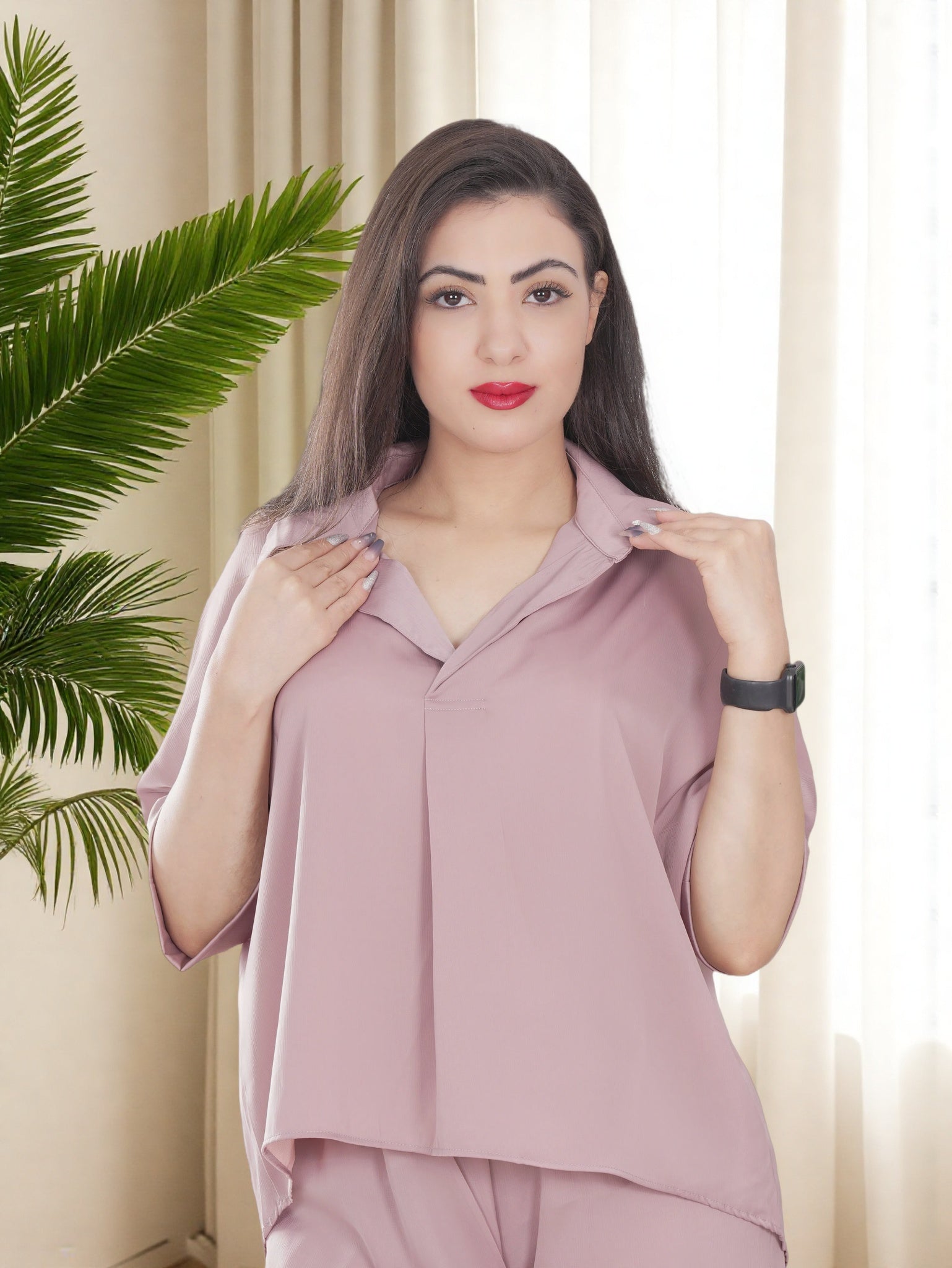 Shirt and Wide leg Trouser set for Women