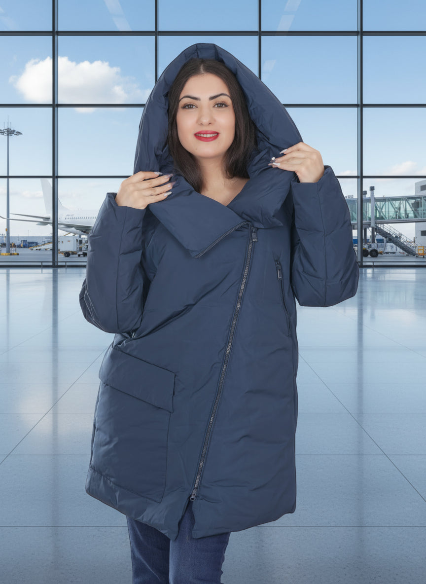 Women Long WindProof Jacket - Finelook
