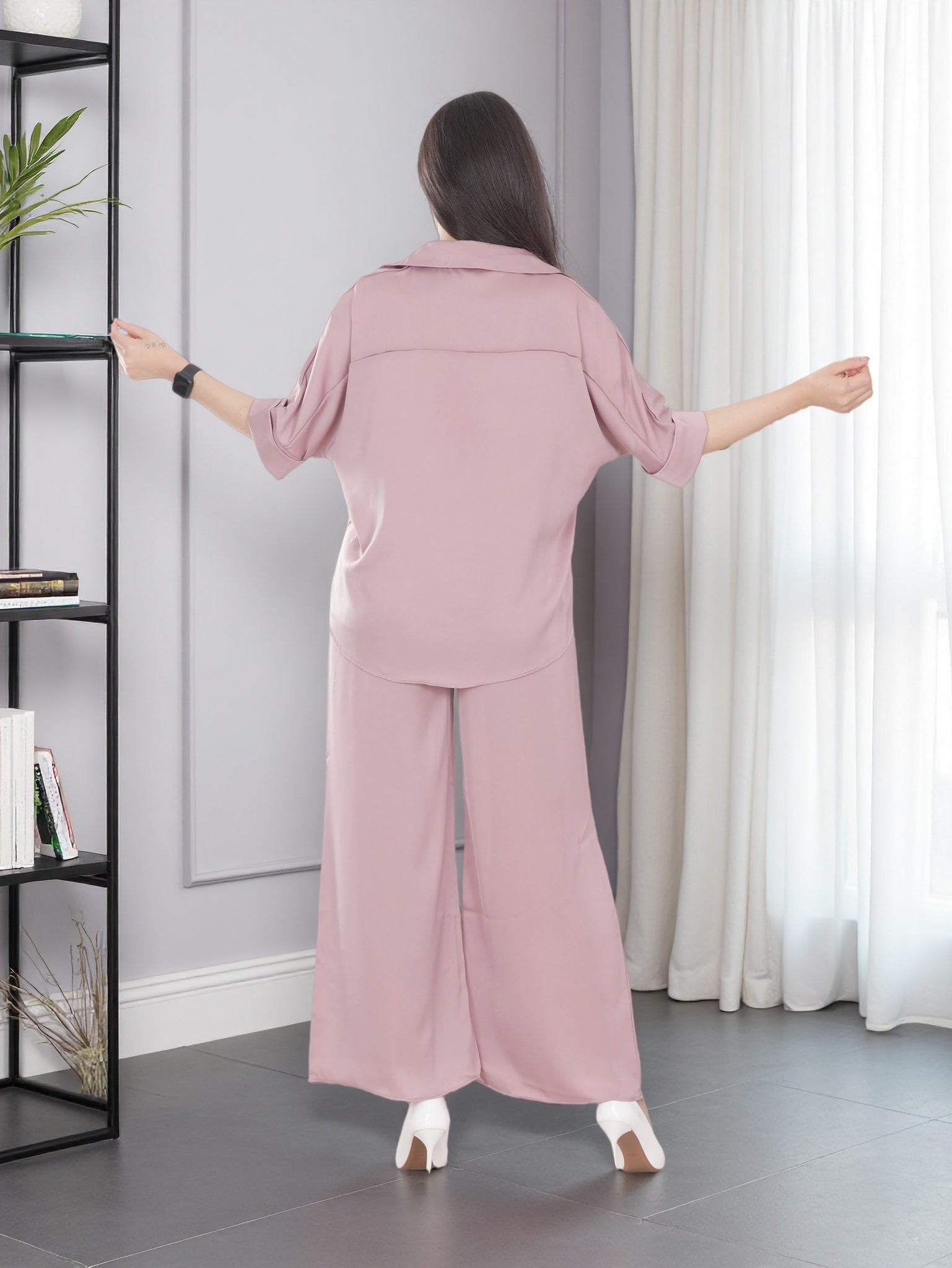 Shirt and Wide leg Trouser set for Women