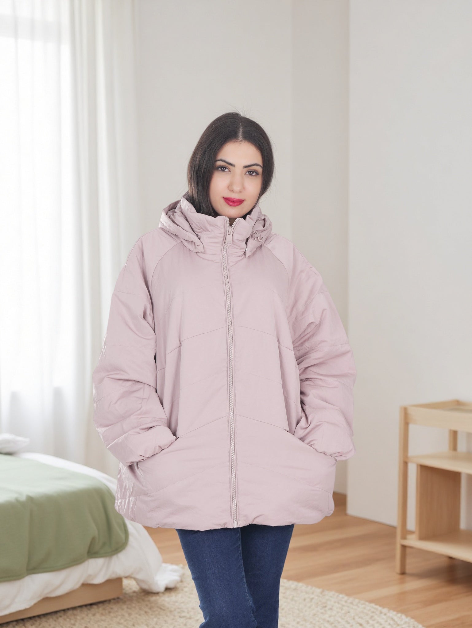 Women’s Winter Puffer Jacket with Hood – Warm, Lightweight & Windproof