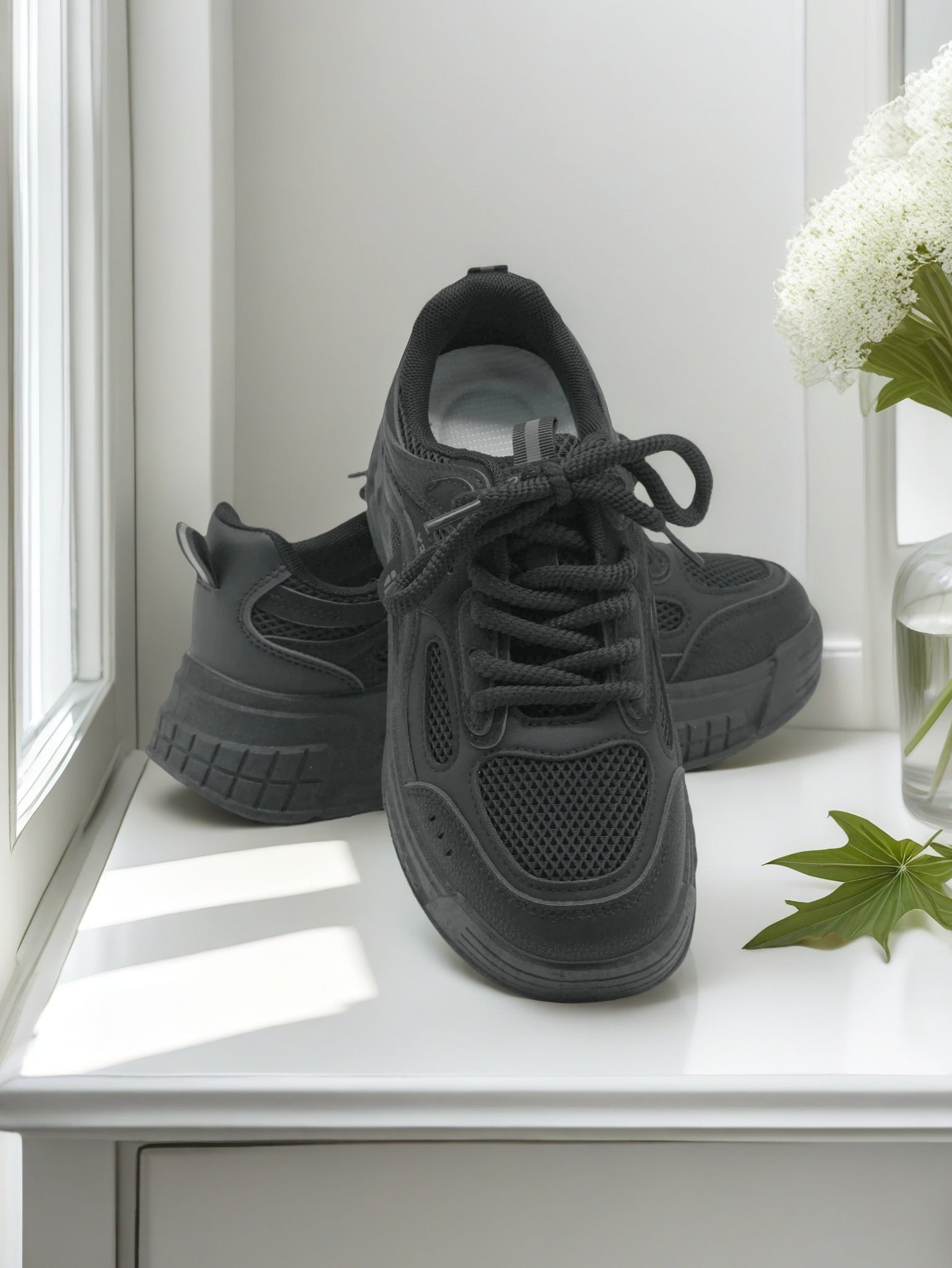 Women Breathable Sports Shoes with Lace - Finelook