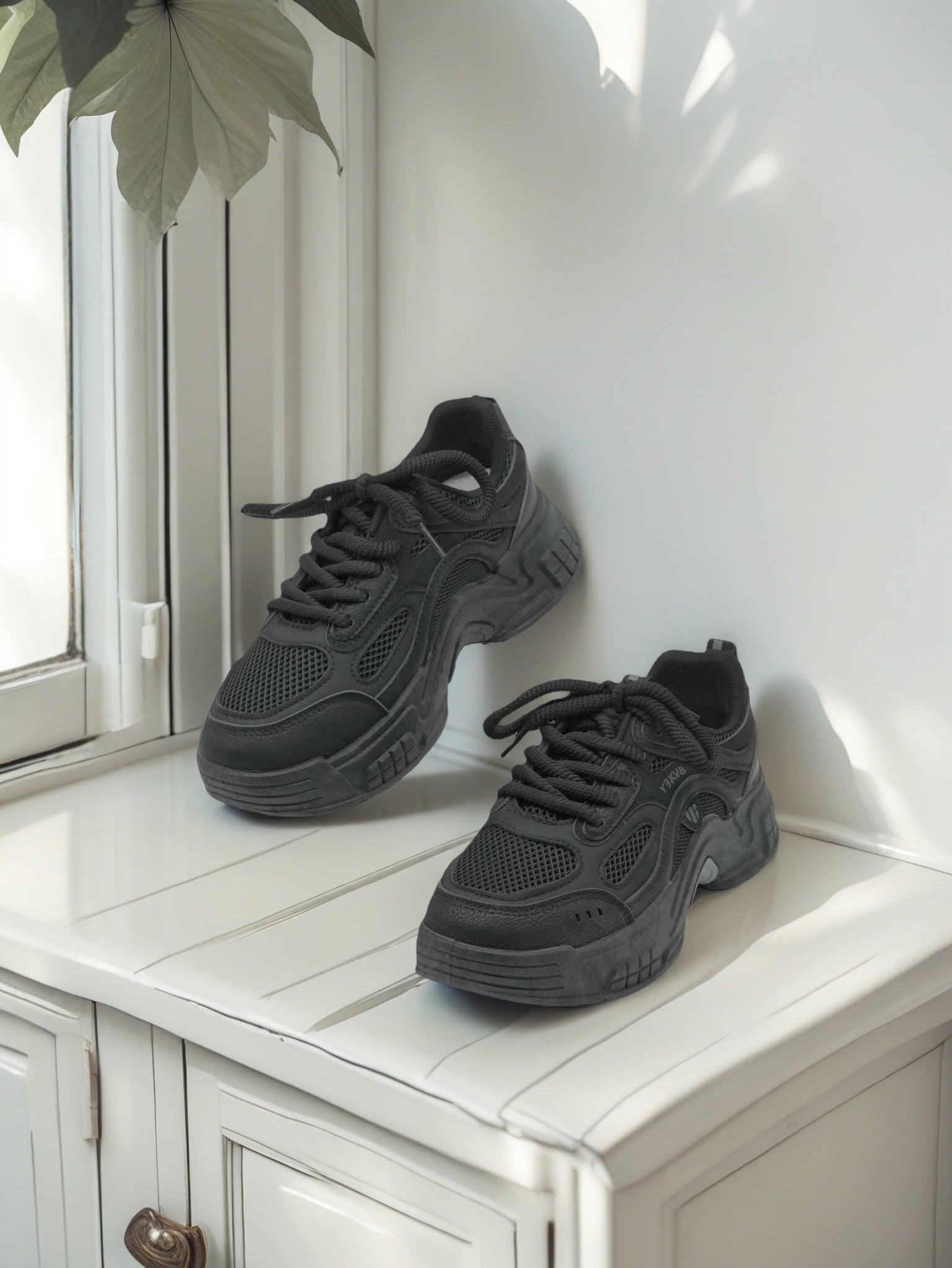 Women Breathable Sports Shoes with Lace - Finelook