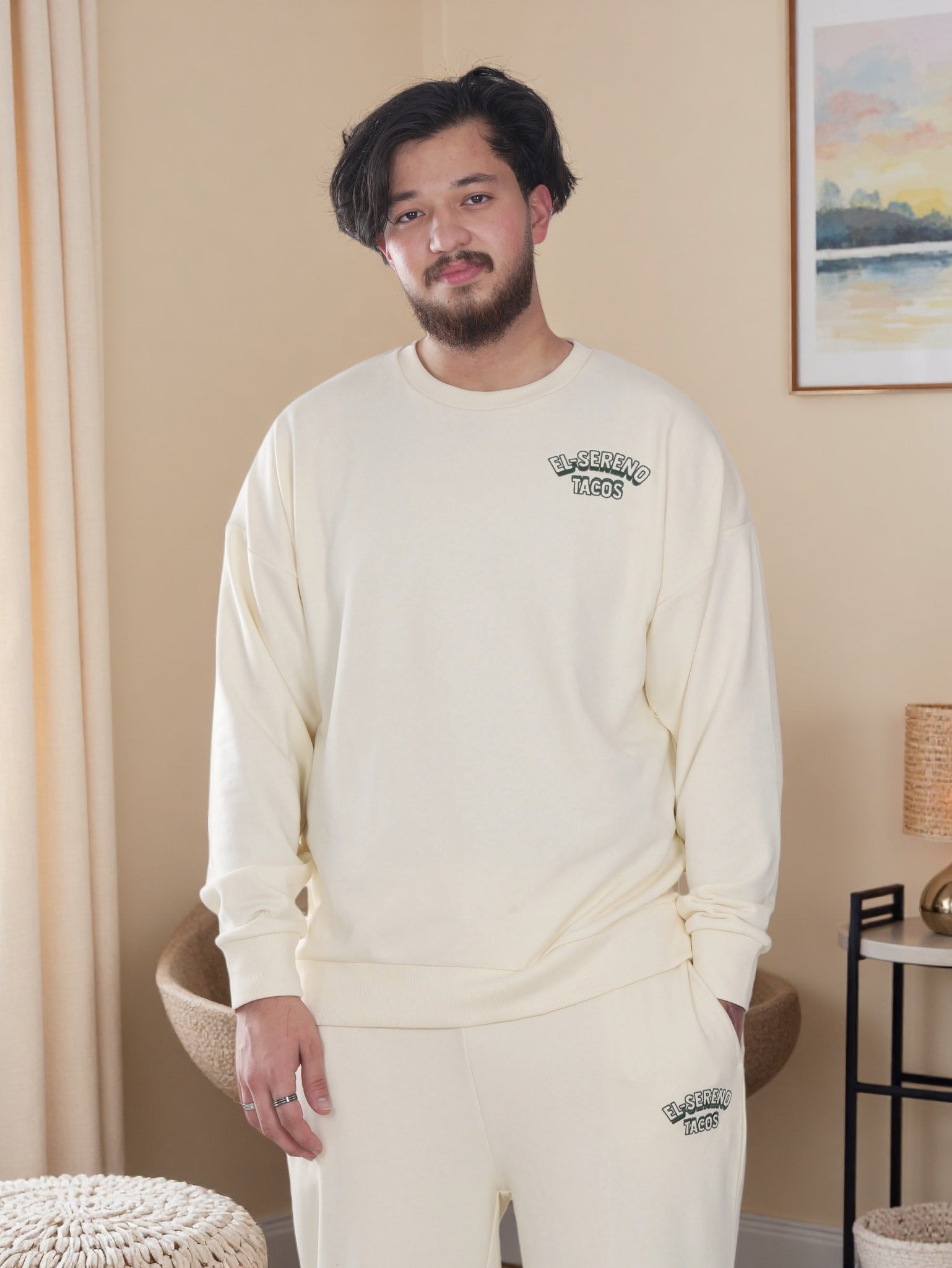 Men’s Premium Fleece Sweatshirt & Jogger Set – Soft Comfort Wear