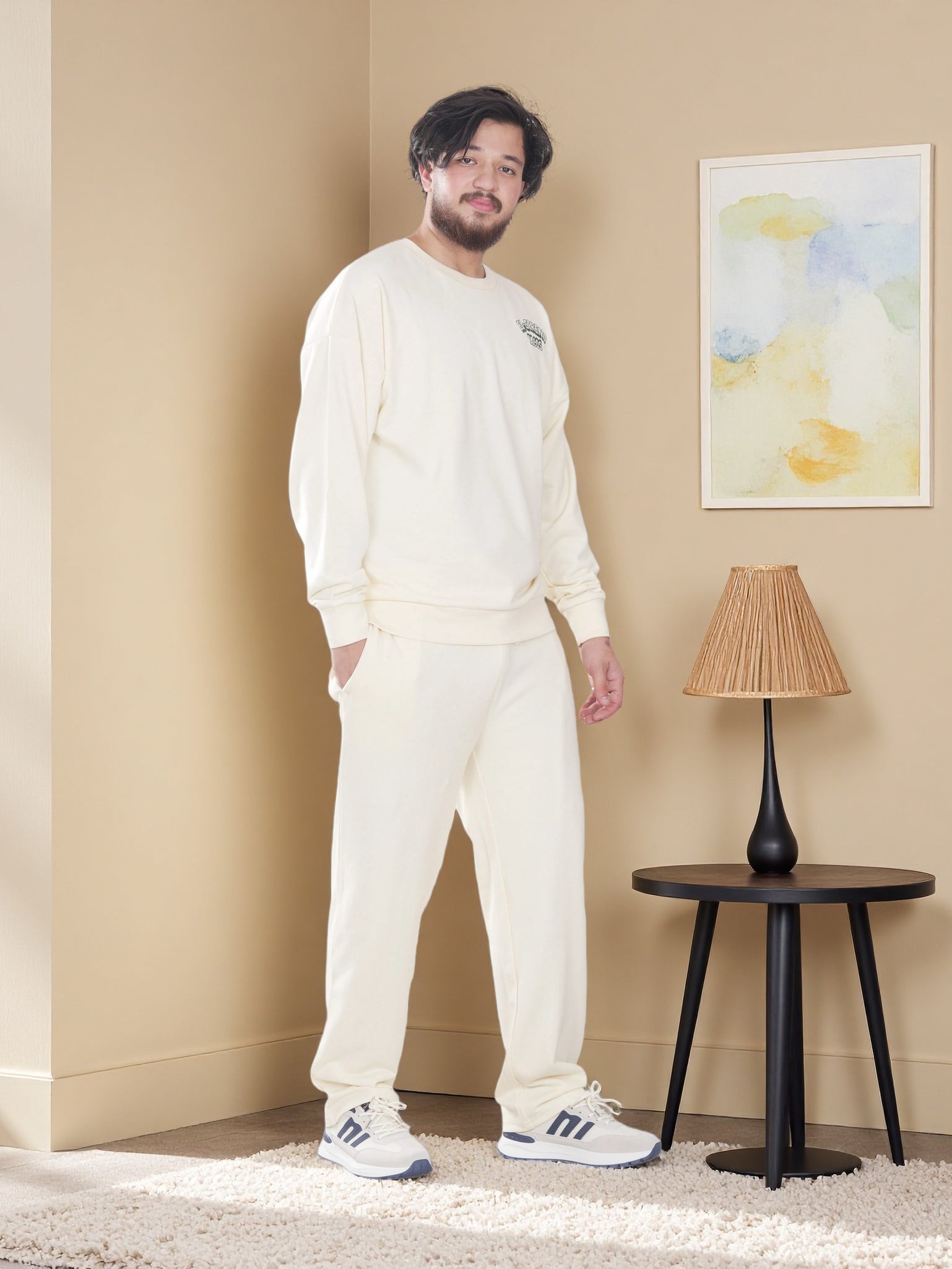 Men’s Premium Fleece Sweatshirt & Jogger Set – Soft Comfort Wear