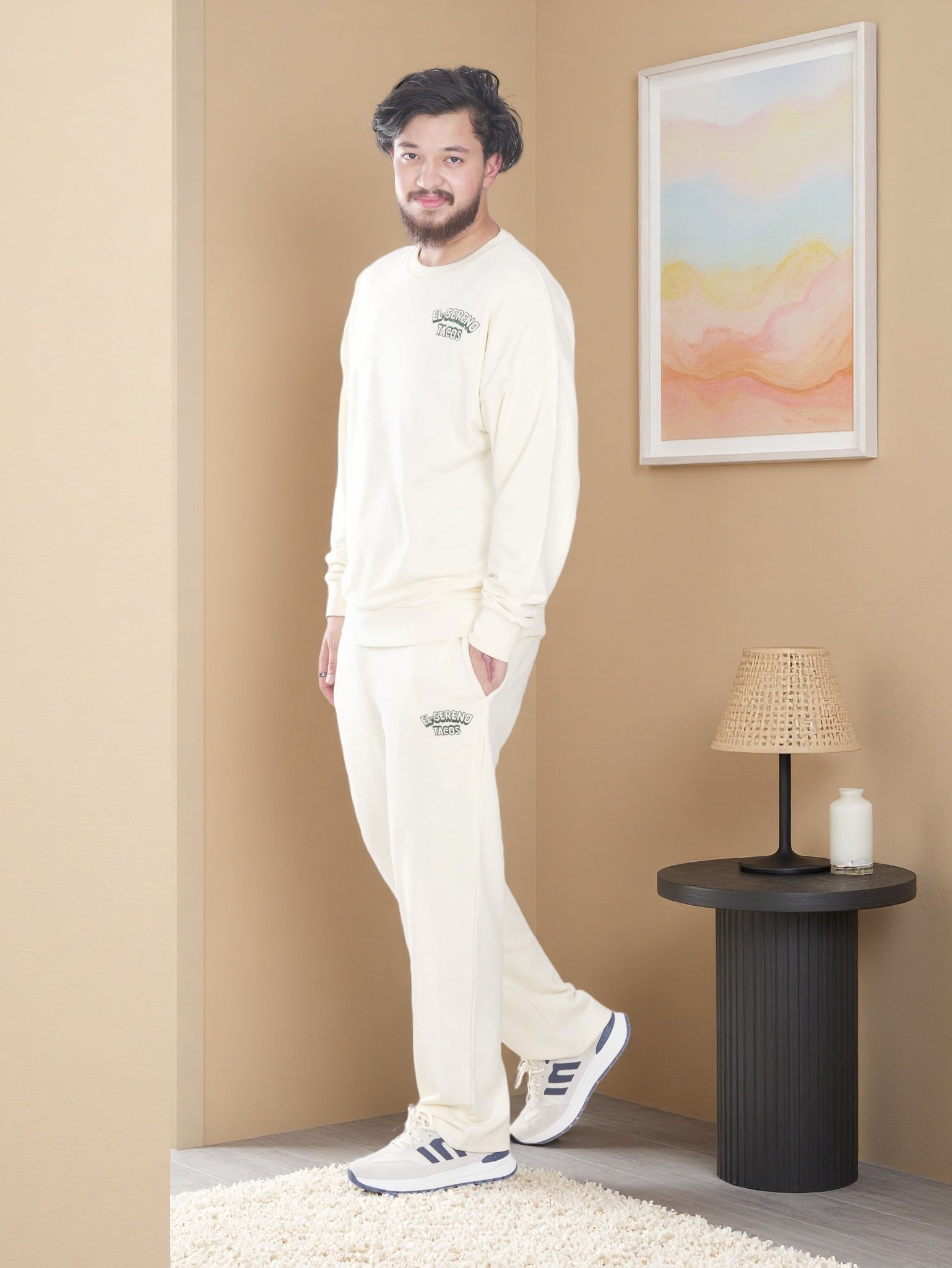 Men’s Premium Fleece Sweatshirt & Jogger Set – Soft Comfort Wear