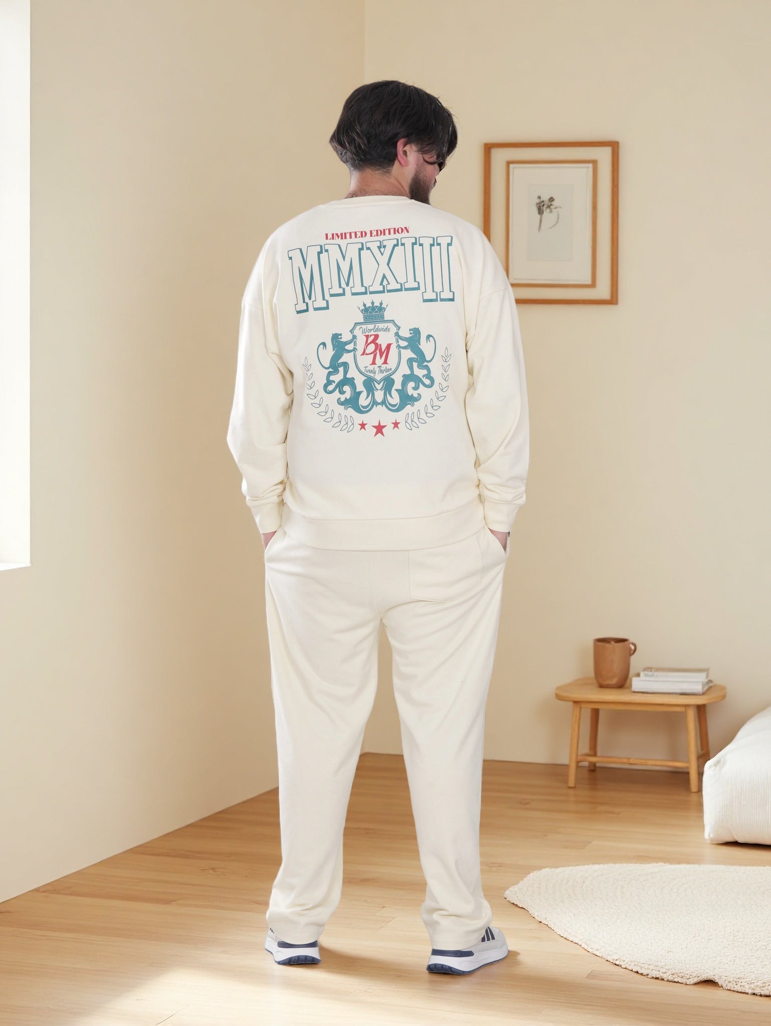 Men’s Premium Crest Logo Sweatshirt & Jogger Set