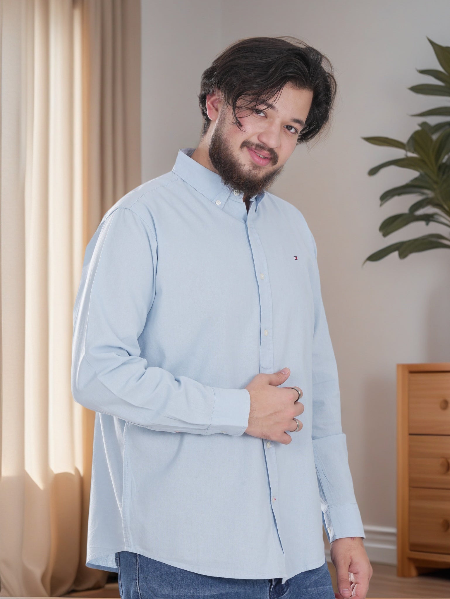 Men's Formal Fitted Button up shirt