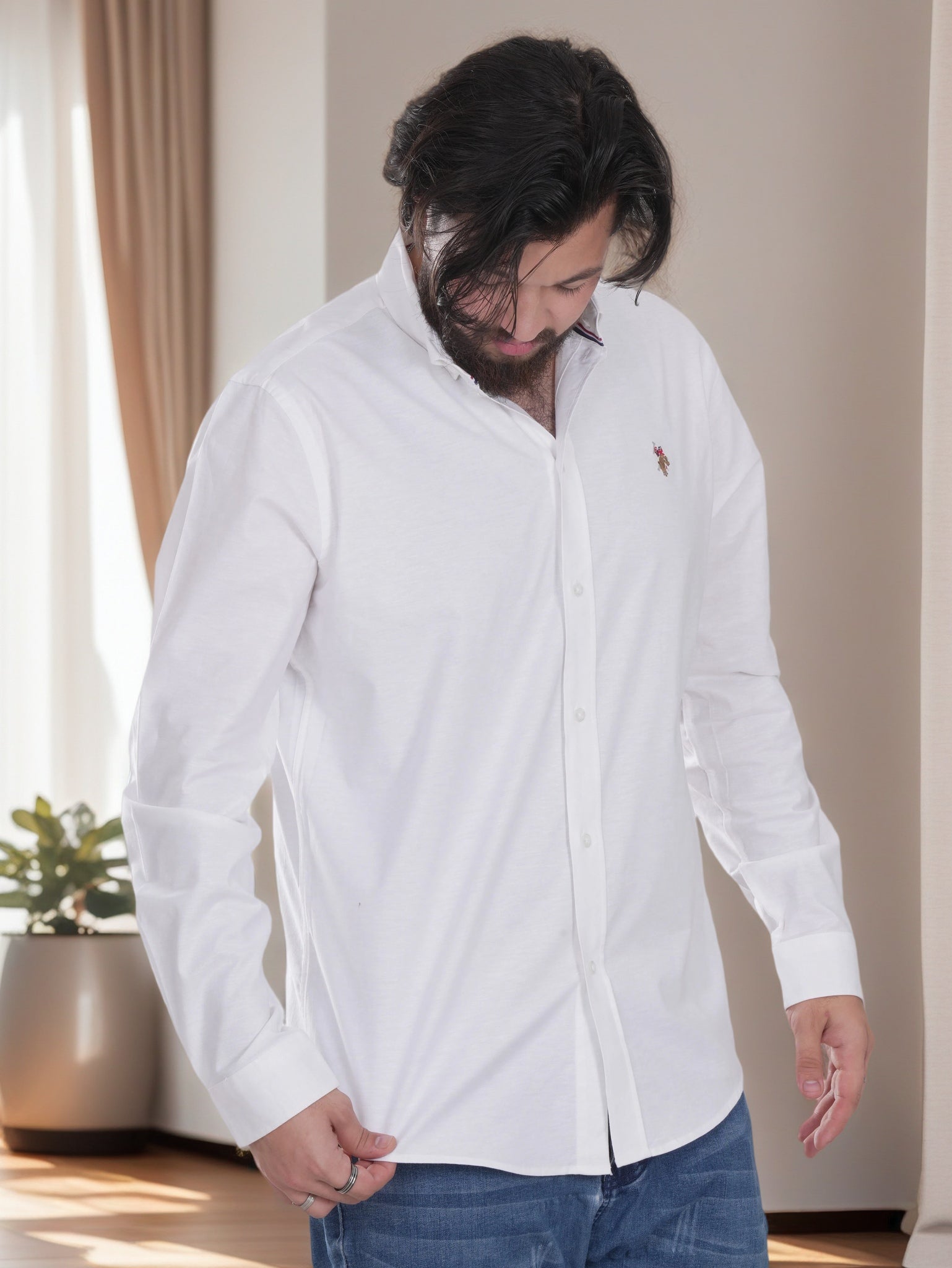 Men's U.S POLO ASSN. White Formal Shirt