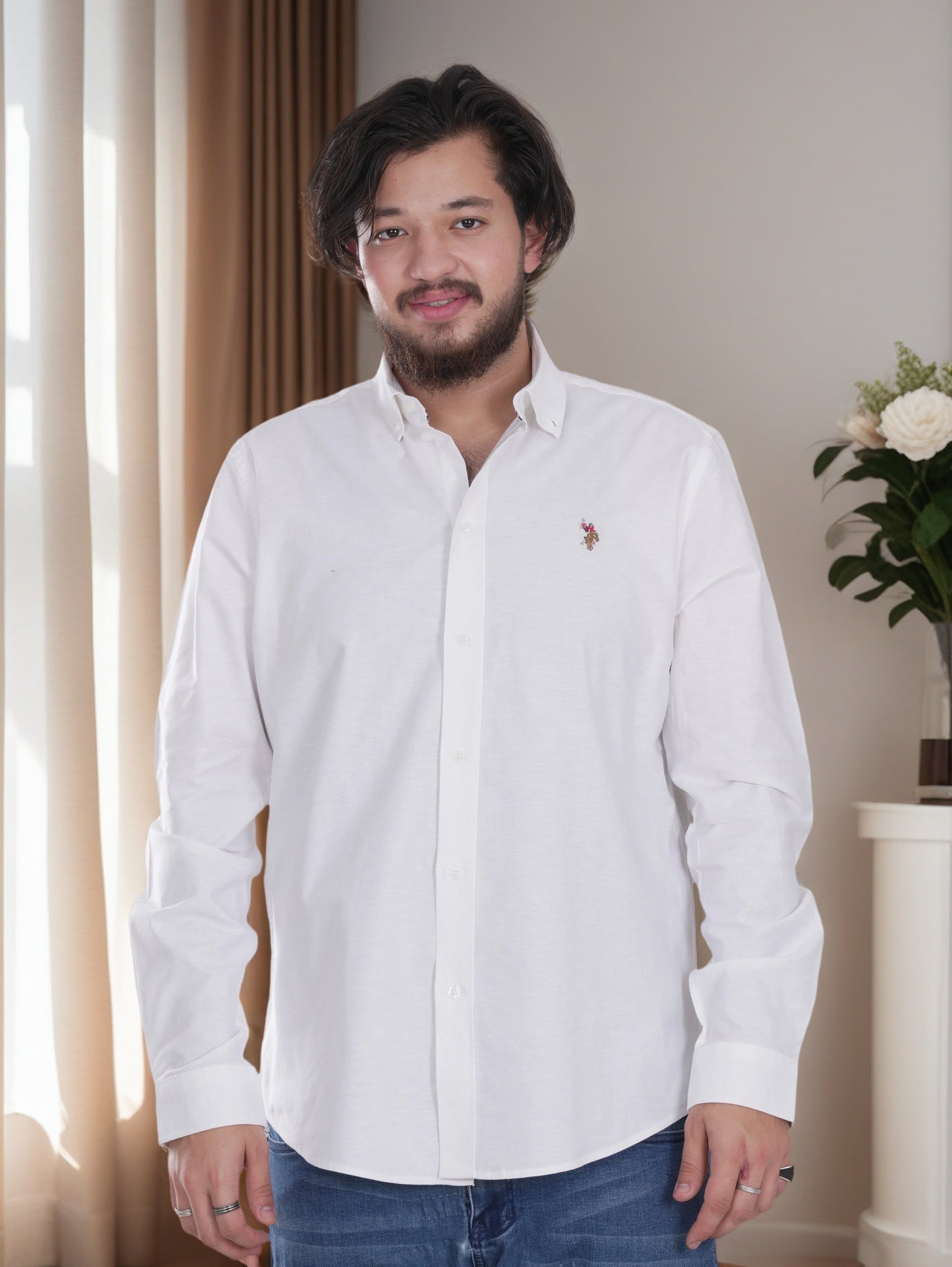 Men's U.S POLO ASSN. White Formal Shirt