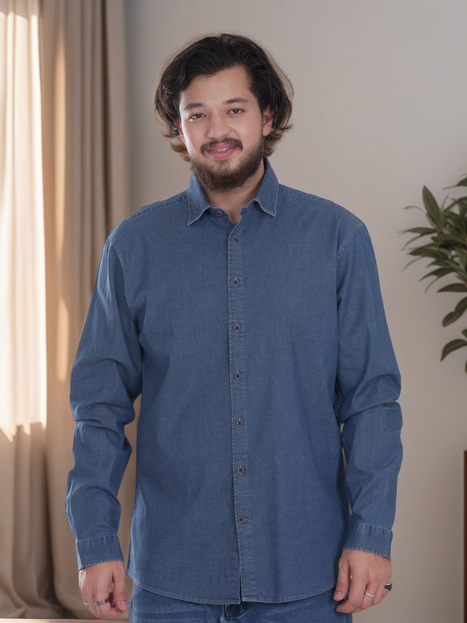 Men's Denim Relaxed Fit shirt