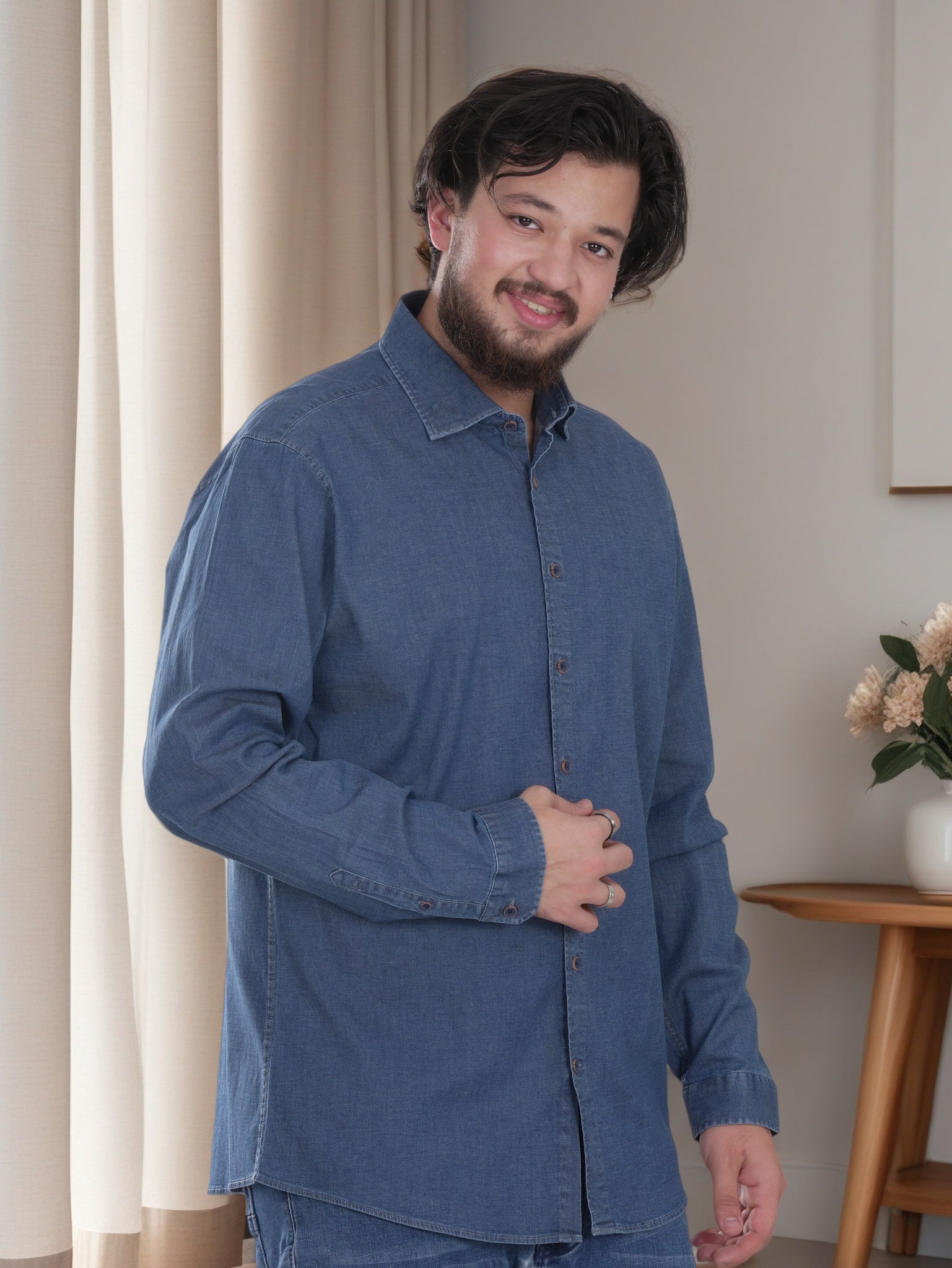 Men's Denim Relaxed Fit shirt