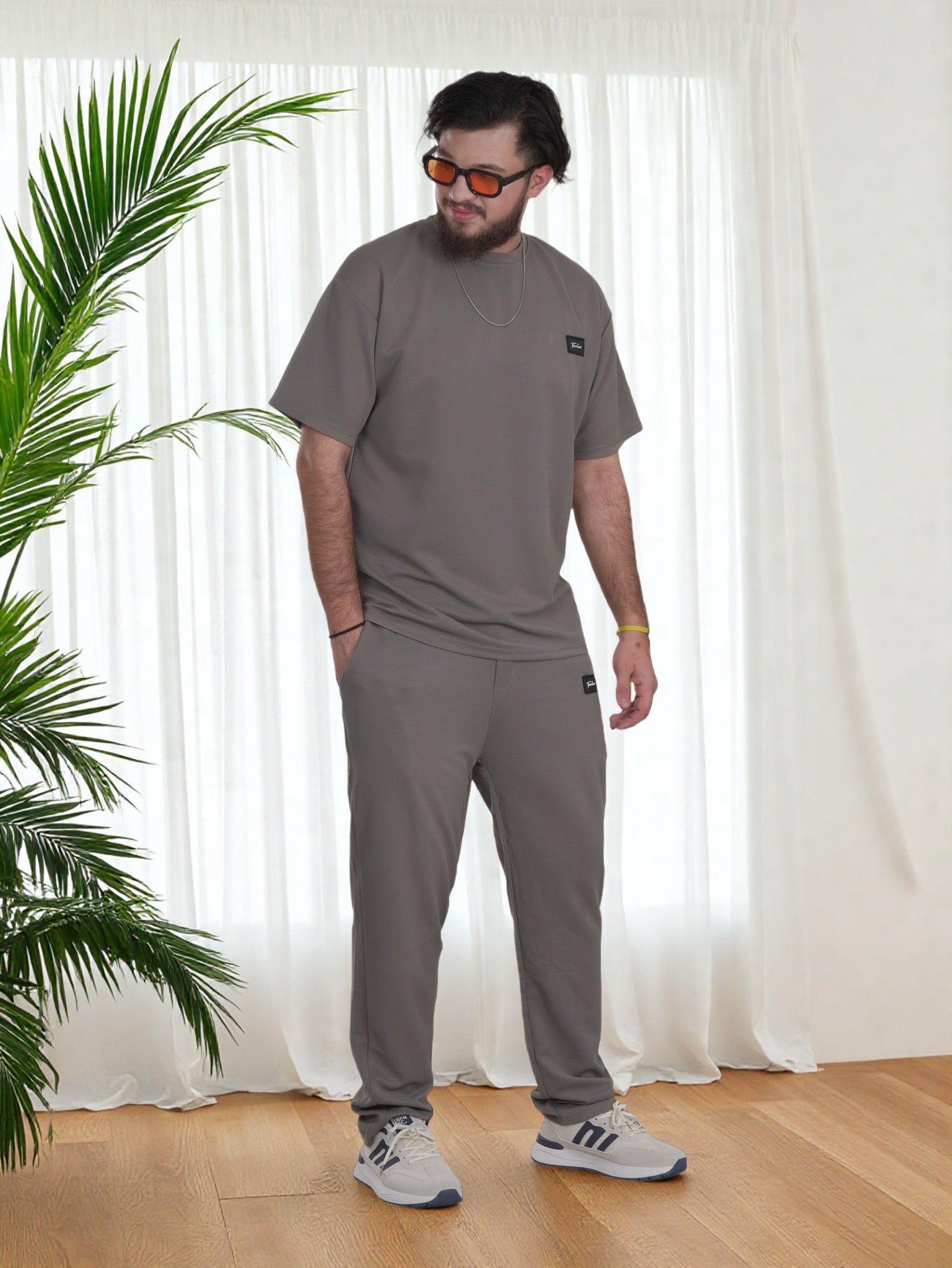 Men’s Premium Lounge Set – Relaxed Fit T-Shirt & Jogger Co-Ord Athleisure Outfit