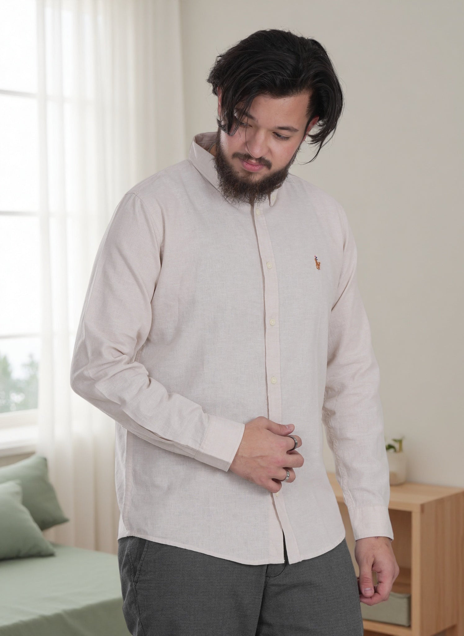 Men's Casual Long Sleeve Formal Shirt