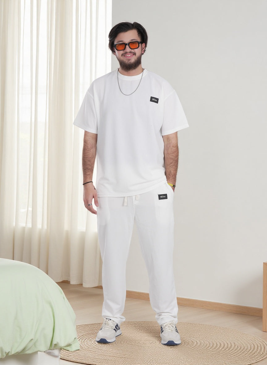 Men’s Premium Lounge Set – Relaxed Fit T-Shirt & Jogger Co-Ord Athleisure Outfit