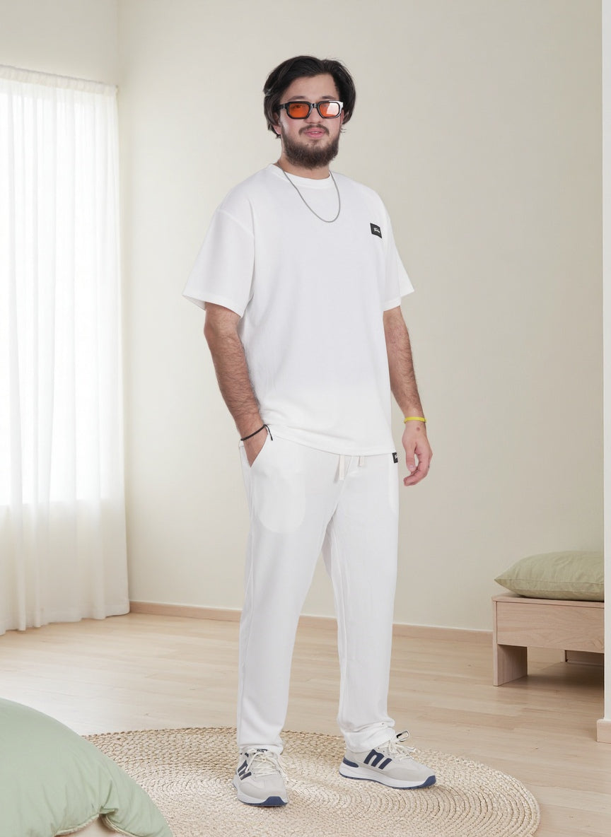 Men’s Premium Lounge Set – Relaxed Fit T-Shirt & Jogger Co-Ord Athleisure Outfit