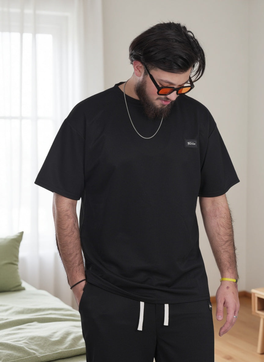 Men’s Premium Lounge Set – Relaxed Fit T-Shirt & Jogger Co-Ord Athleisure Outfit