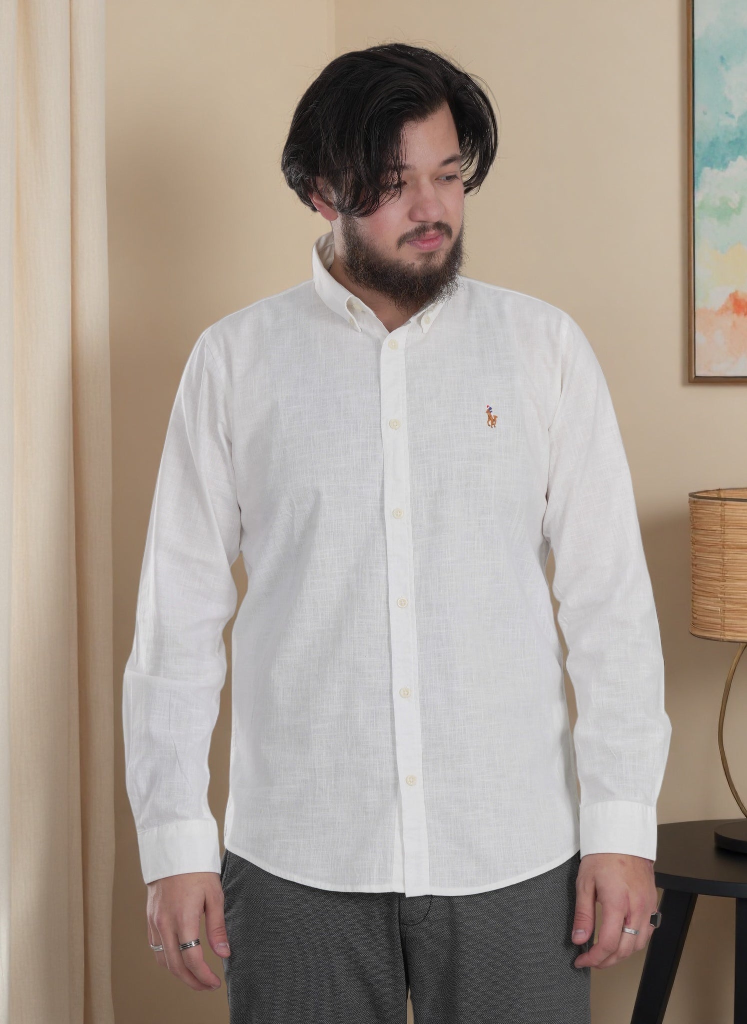 Men's Casual Long Sleeve Formal Shirt