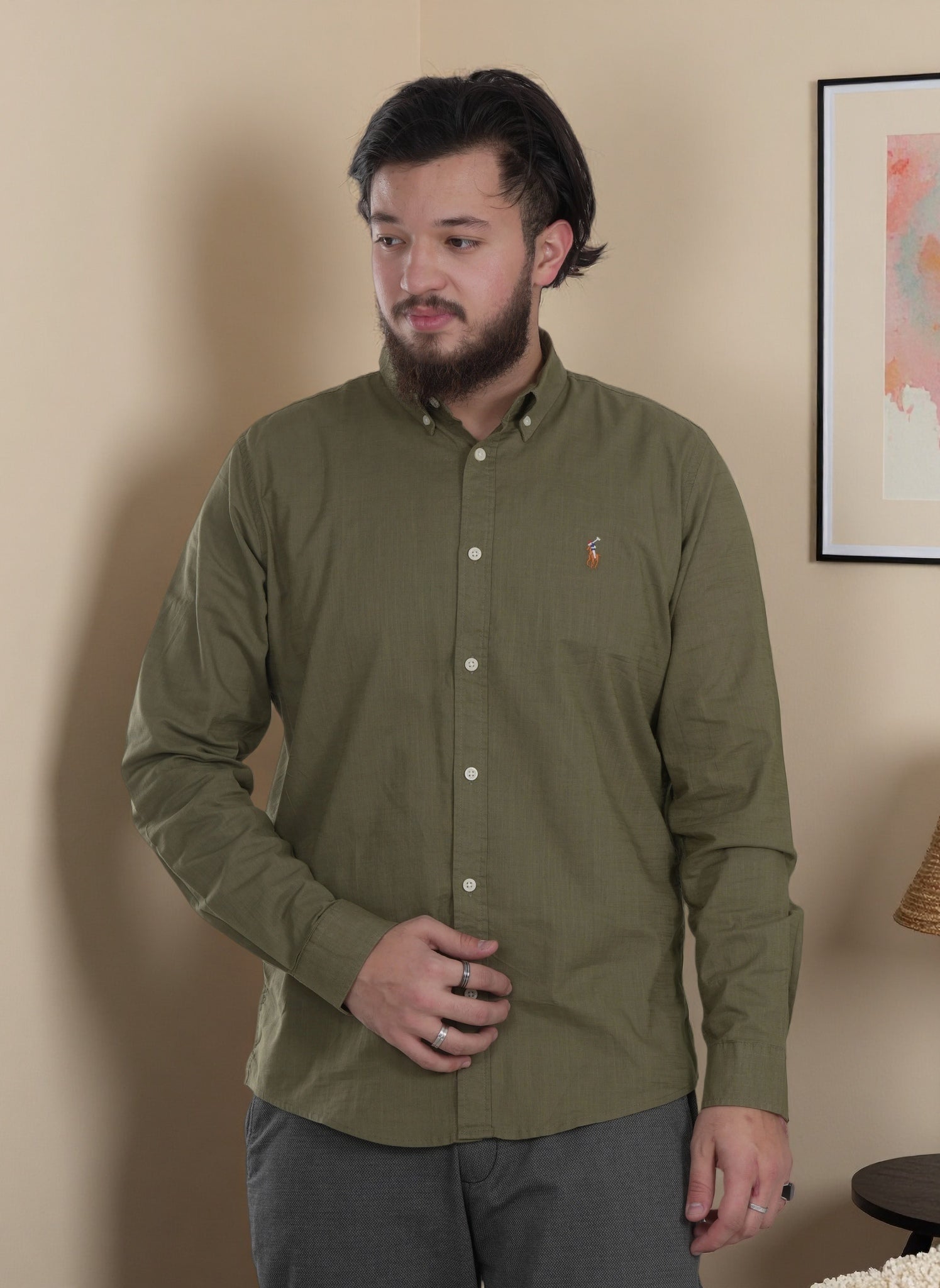 Men's Casual Long Sleeve Formal Shirt