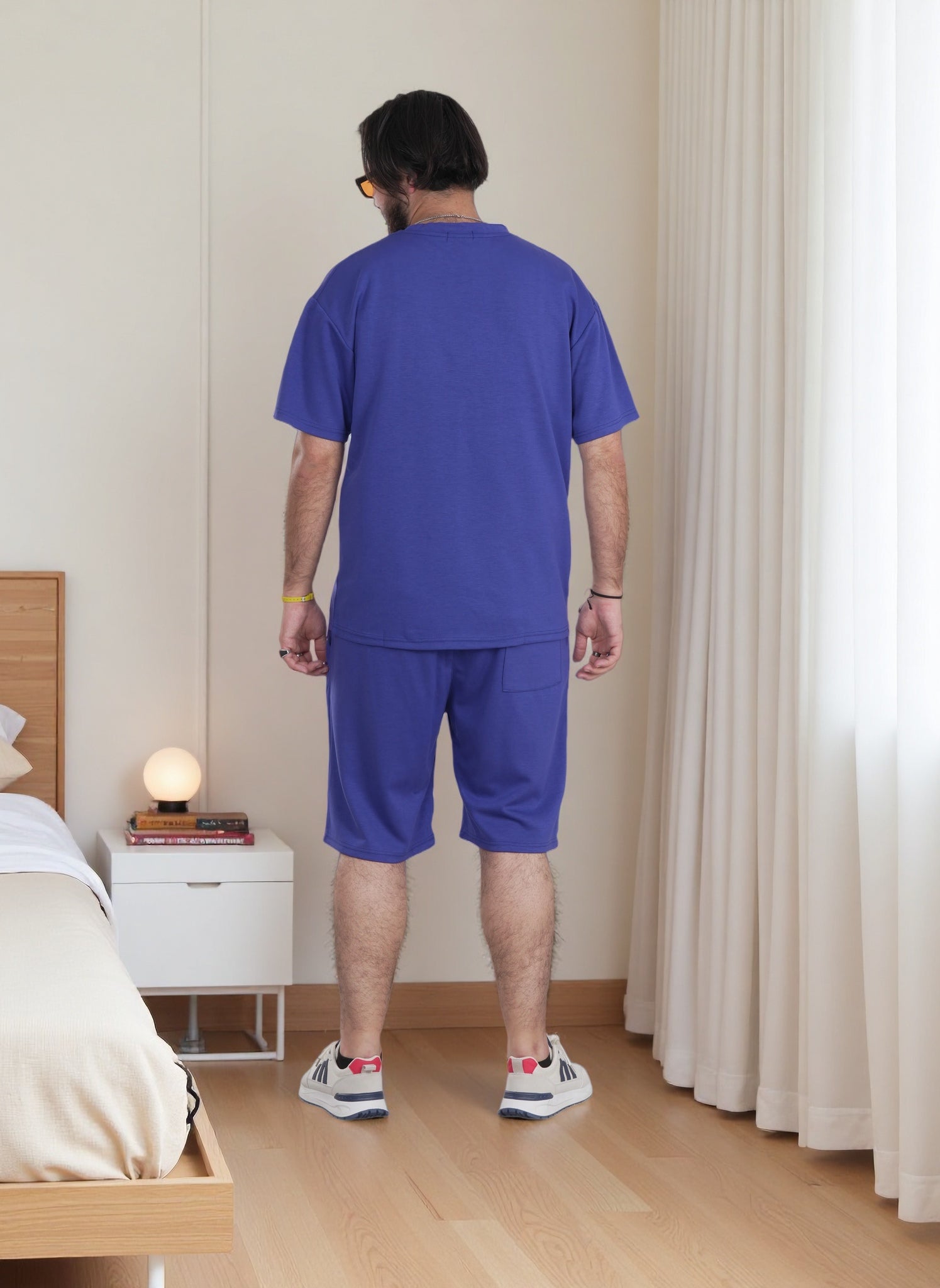 Finelook Premium Lounge Set – Oversized T-Shirt & Shorts Co-Ord for Men