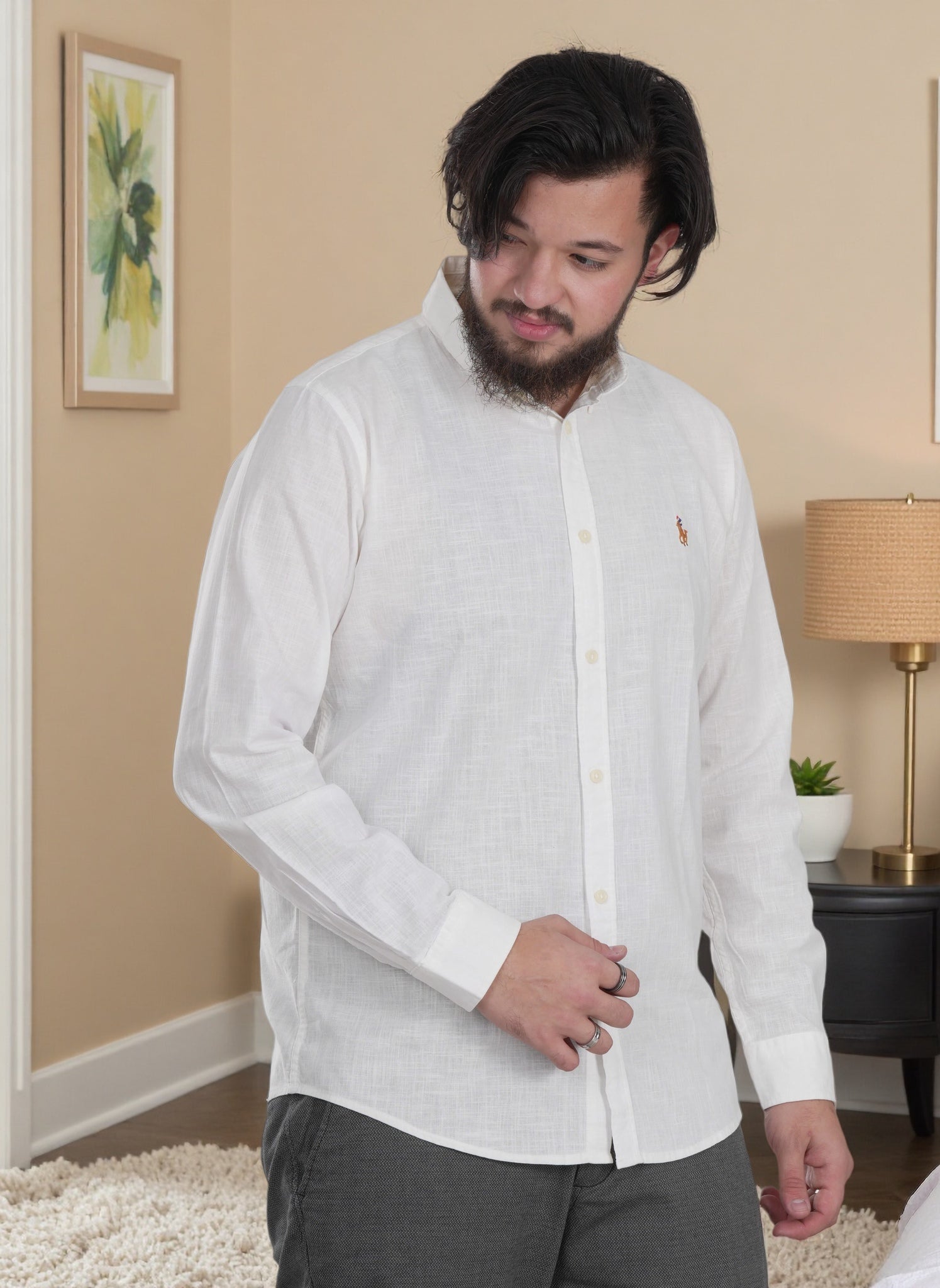 Men's Casual Long Sleeve Formal Shirt