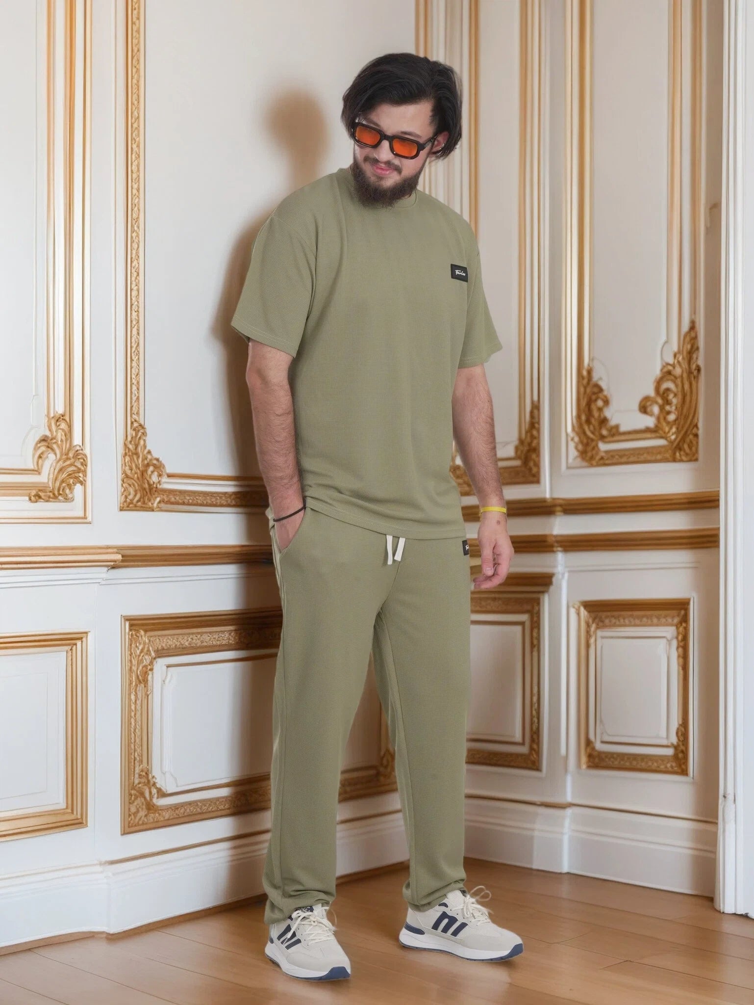 Men’s Premium Lounge Set – Relaxed Fit T-Shirt & Jogger Co-Ord Athleisure Outfit