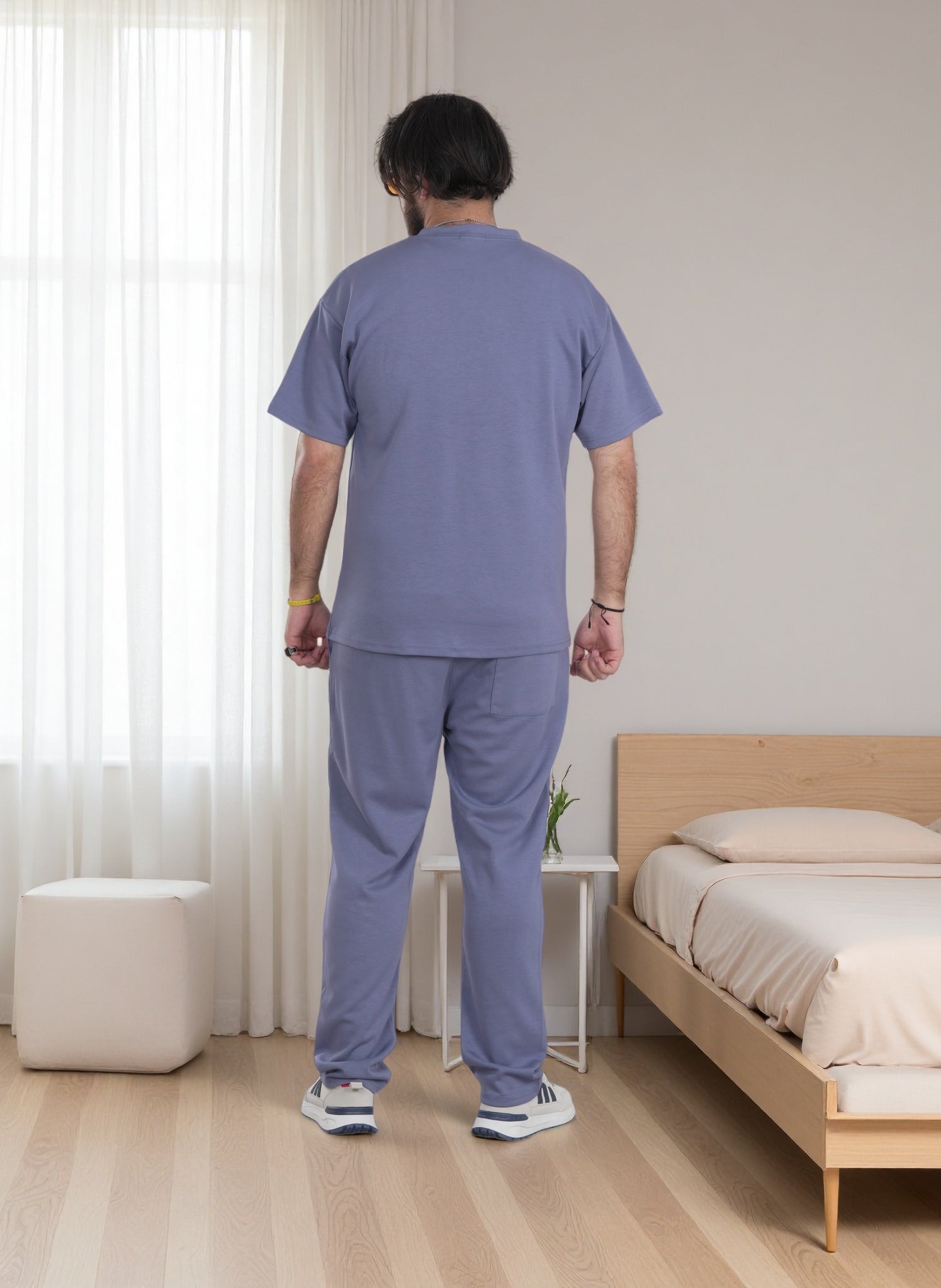 Finelook Premium Lounge Set – T-Shirt & Jogger Sweatpants Co-Ord for Men | Casual Streetwear Tracksuit