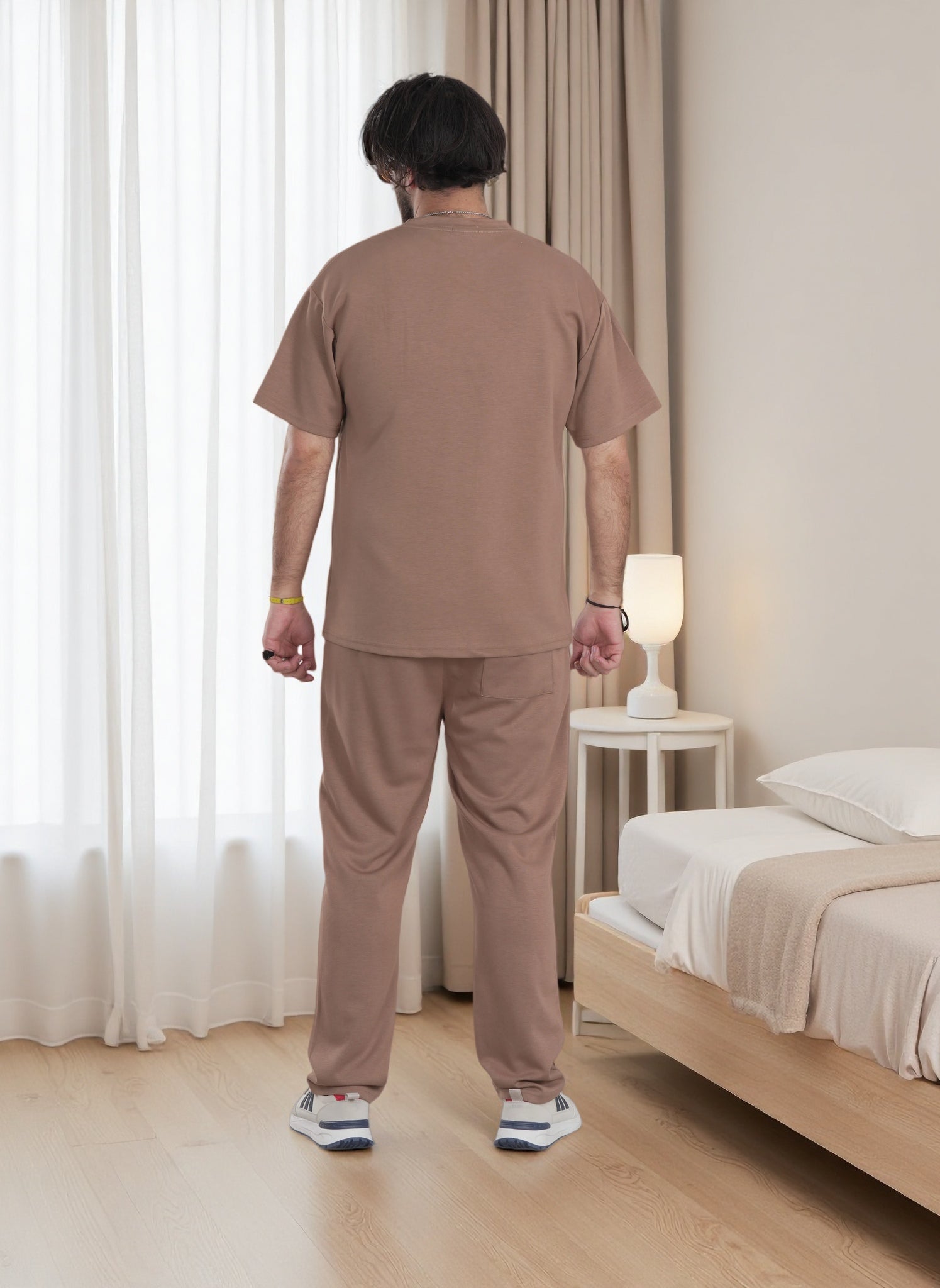 Finelook Premium Lounge Set – T-Shirt & Jogger Sweatpants Co-Ord for Men | Casual Streetwear Tracksuit