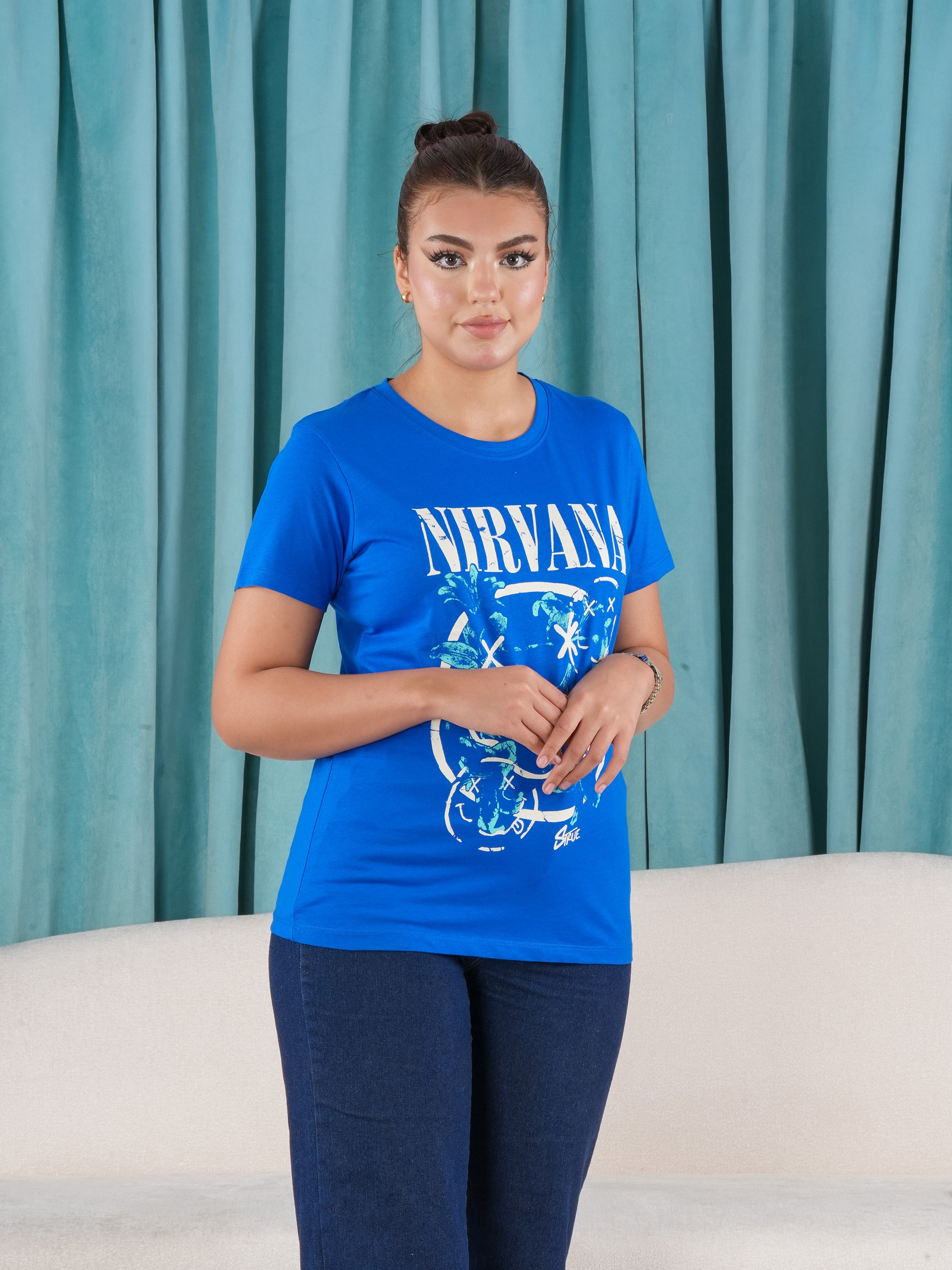 Women’s Nirvana Graphic T-Shirt 4-Pack Bundle – Casual Crewneck Tees
