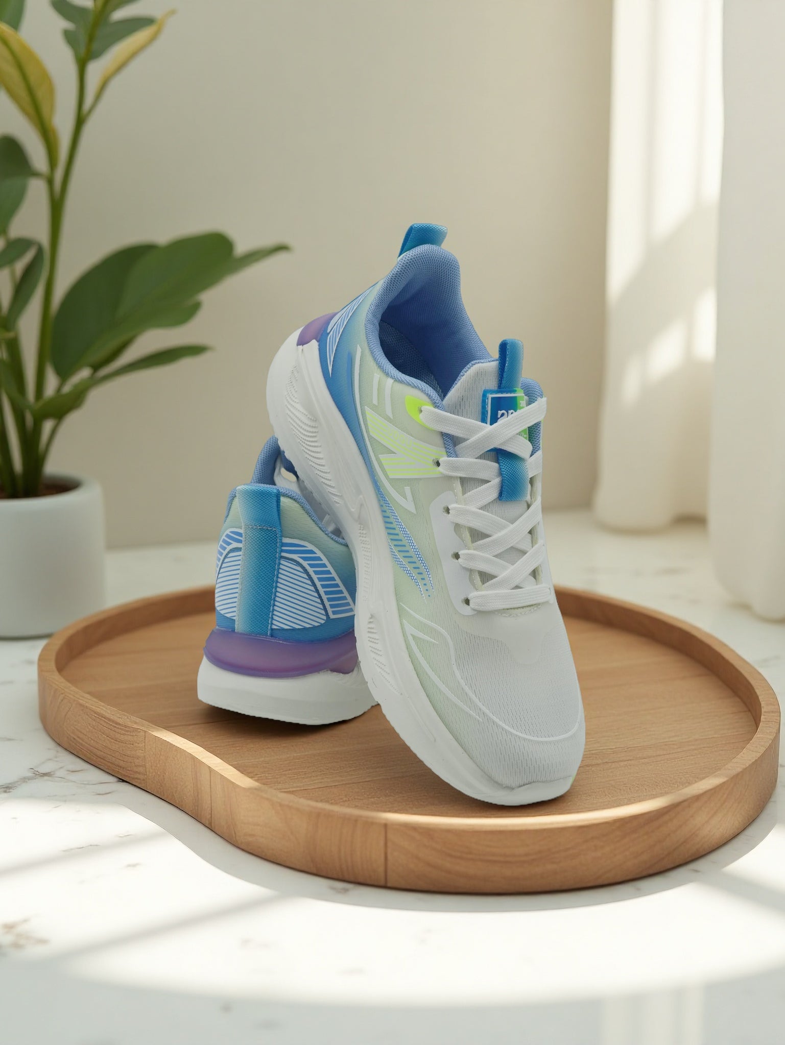 Men’s Lightweight Gradient Running Sneakers – Breathable Athletic Shoes