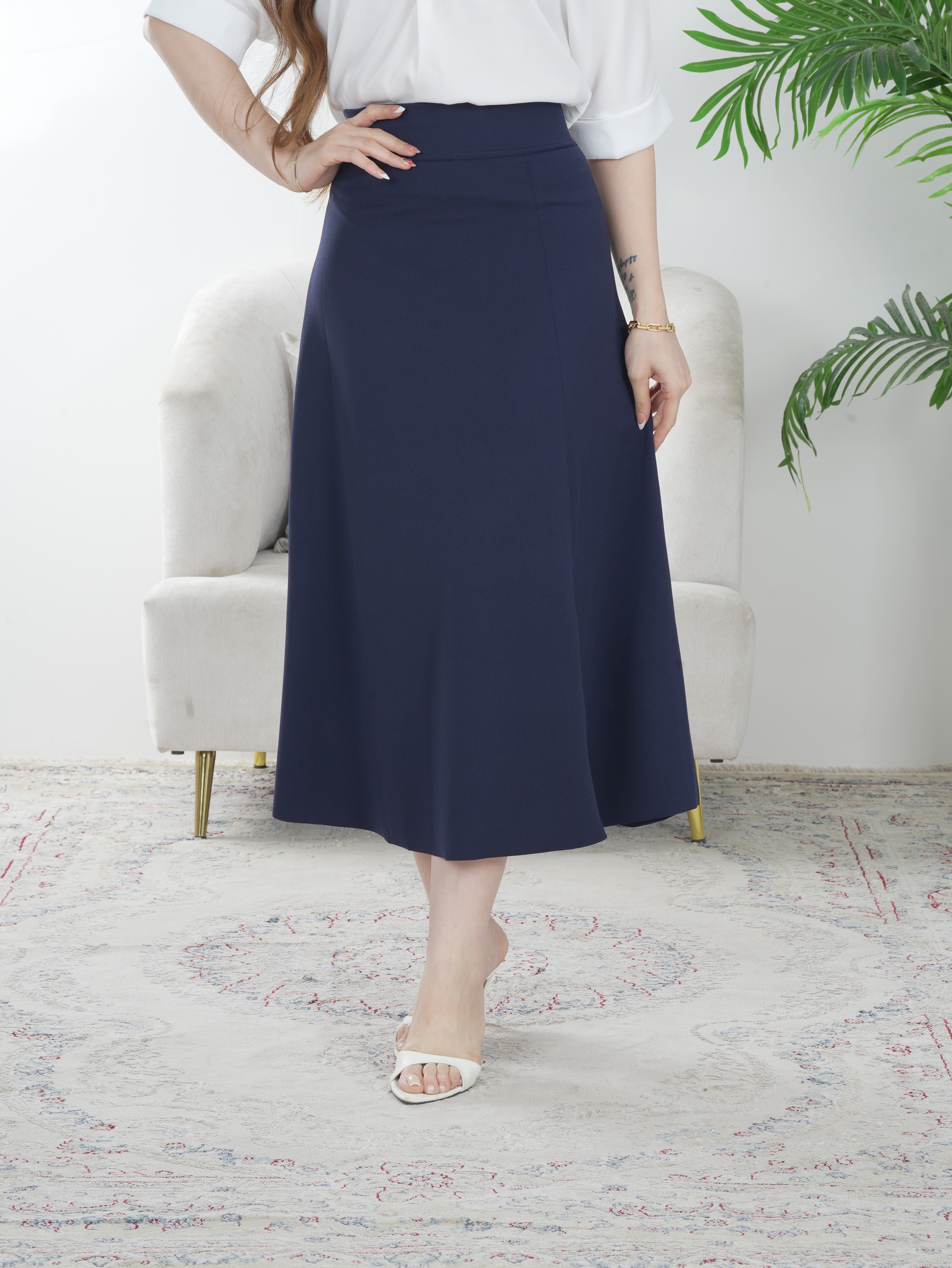 Women Elegant Midi Skirt - Finelook