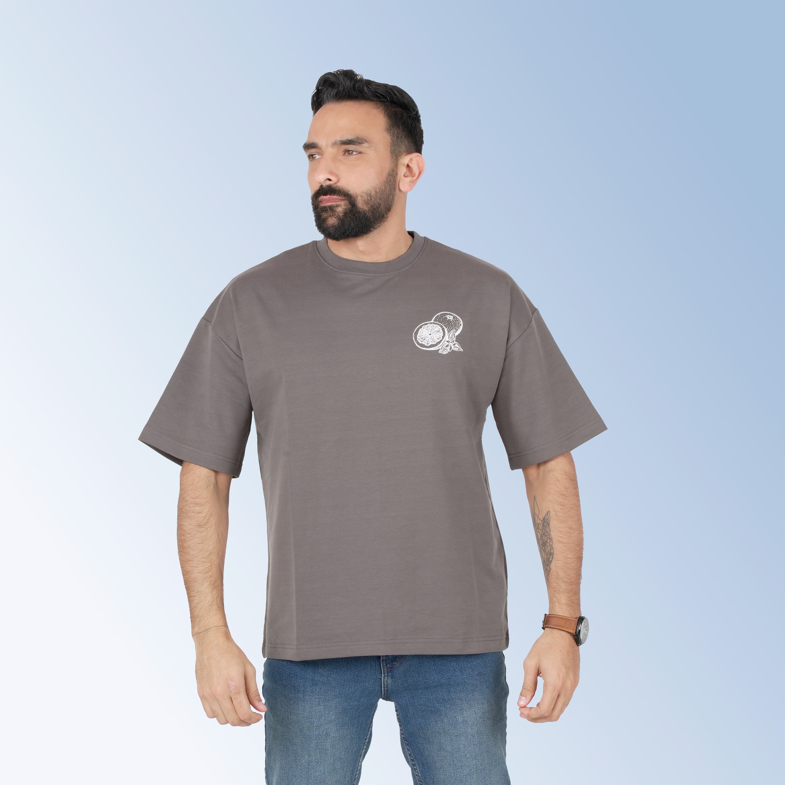 Mens Printed T-Shirt - Cotton.