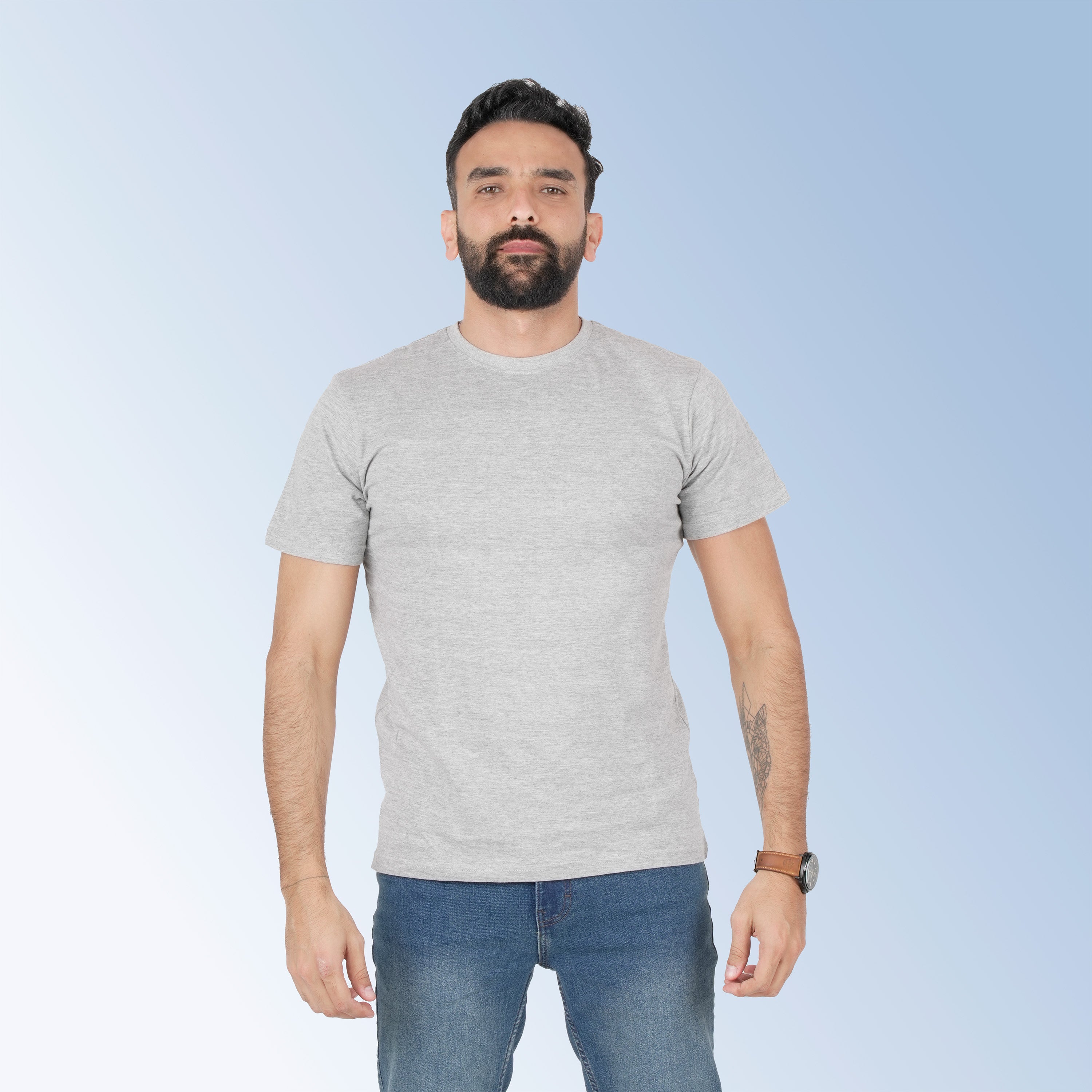Men Short Sleeves Shirt - Solid Color