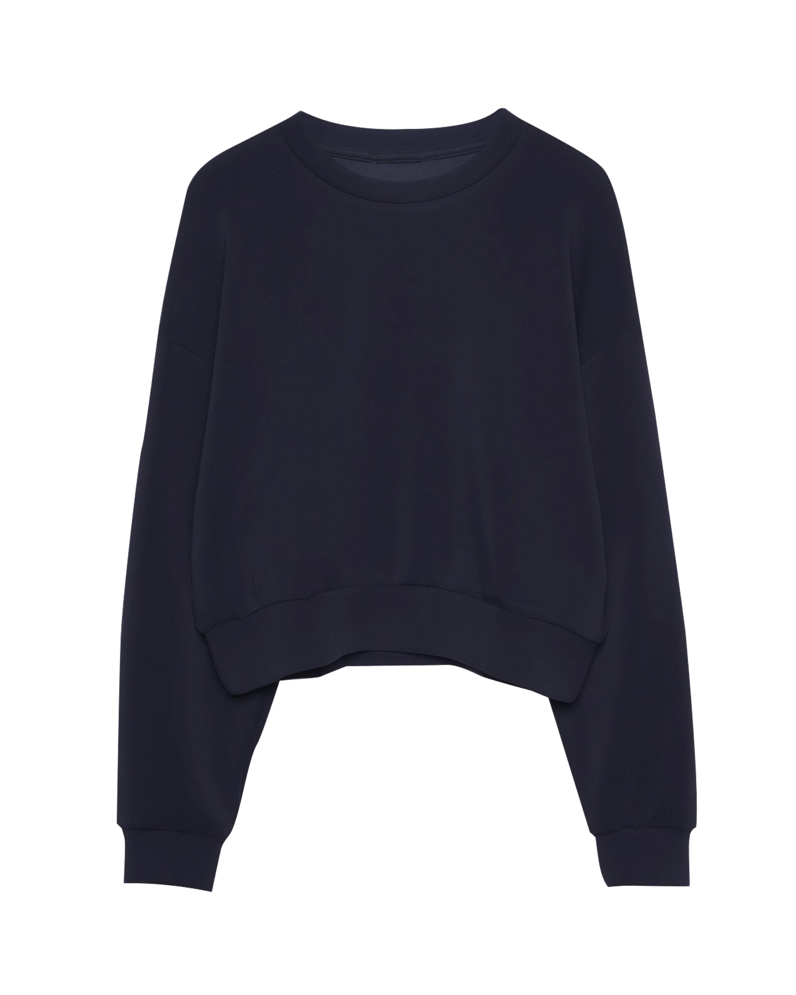 Women's Solid Cropped Sweatshirt