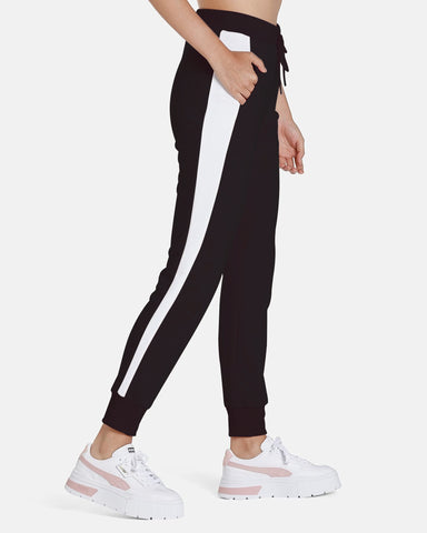 Women's Branded Side Strip Solid Jogger
