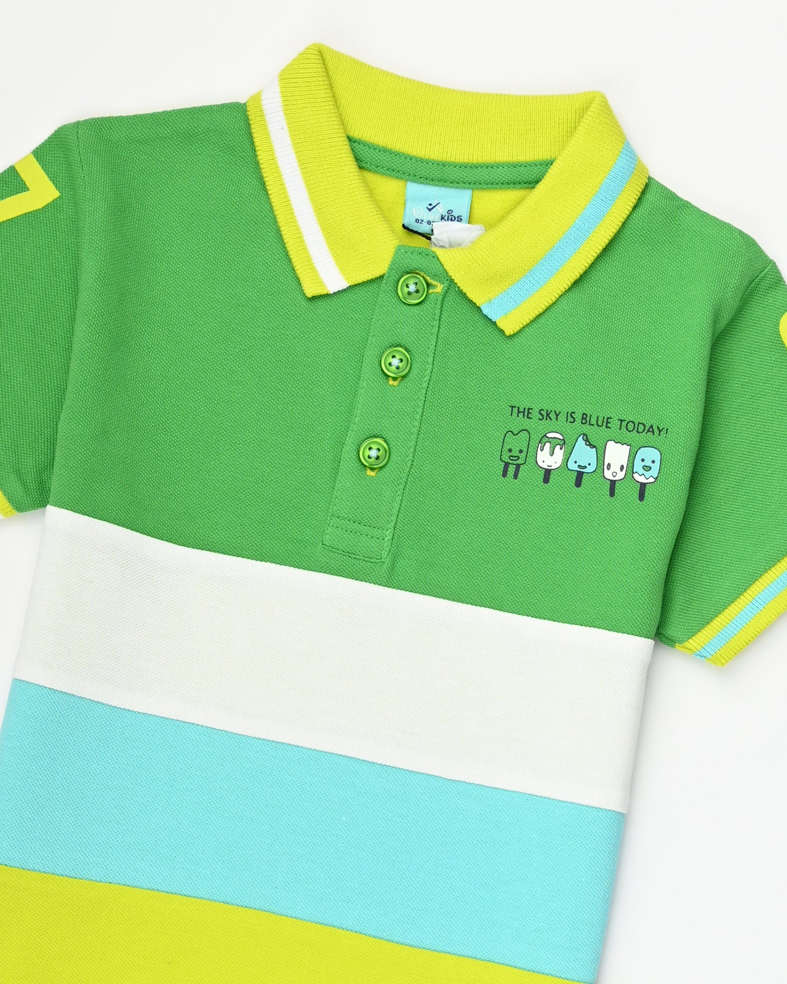 Solid Polo T-shirt with Short Sleeves