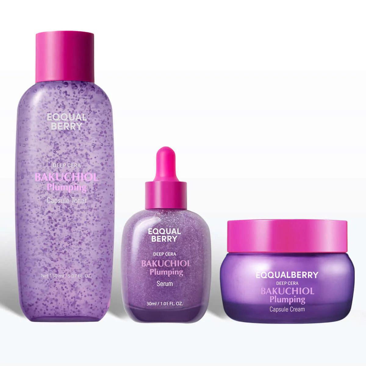 تونر كبسولات الباكوتشيول المنفخ من EQQUALBERRY سعة 150 مل