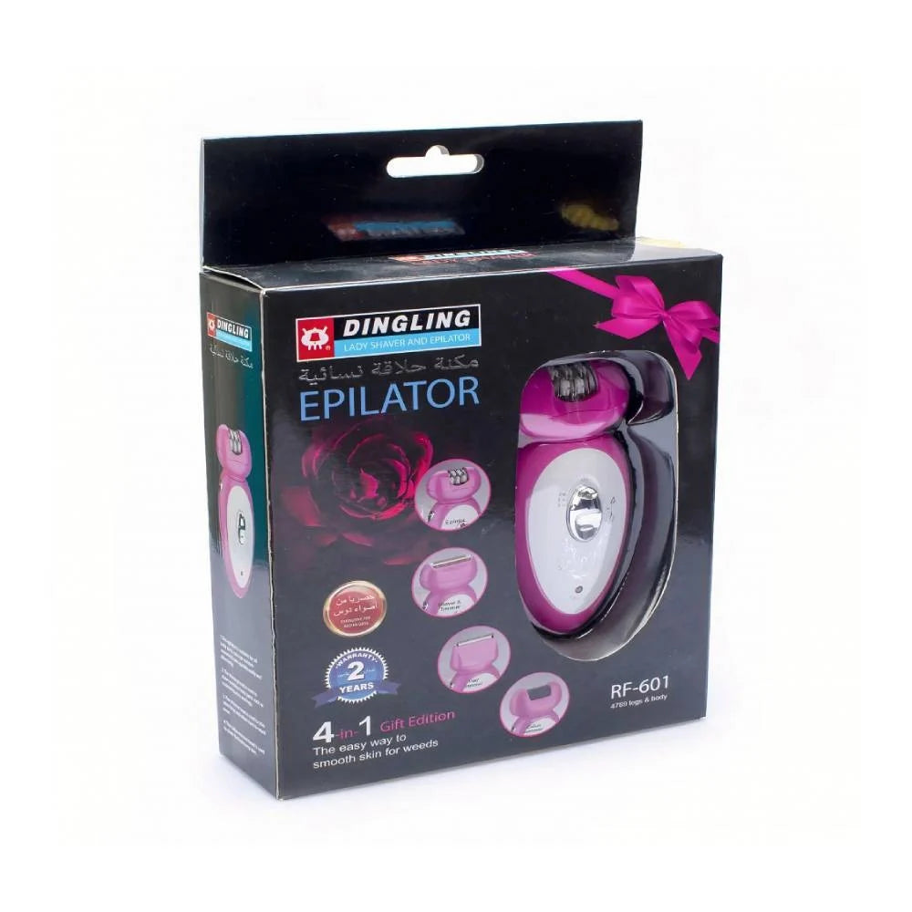 Dingling RF-601 Professional Lady Shaver And Epilator (4 in 1)