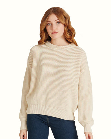 Women's Solid Crew Neck Sweater