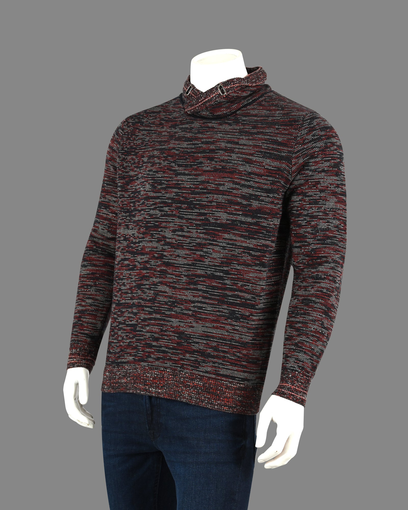 Men's Shawl Neck Knitted Sweater