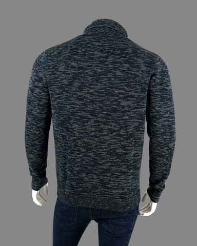 Men's Solid Knit Longline Sweater