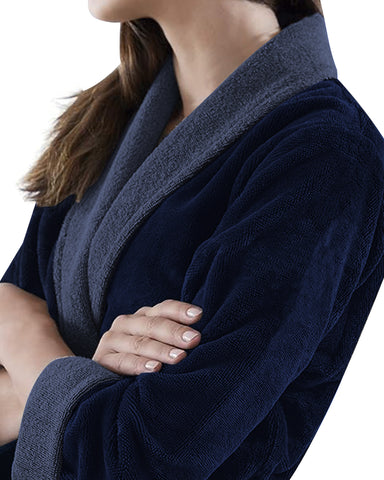 Women's Bathrobe with Tie-Up and Pockets