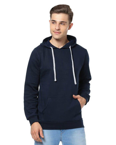 Men's Solid Hoodie Sweatshirt with Pockets
