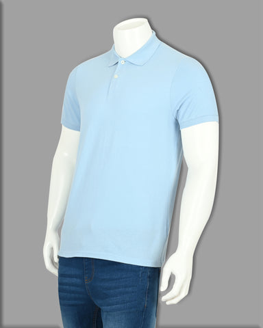 Men's Solid Polo T-Shirt With Short Sleeve
